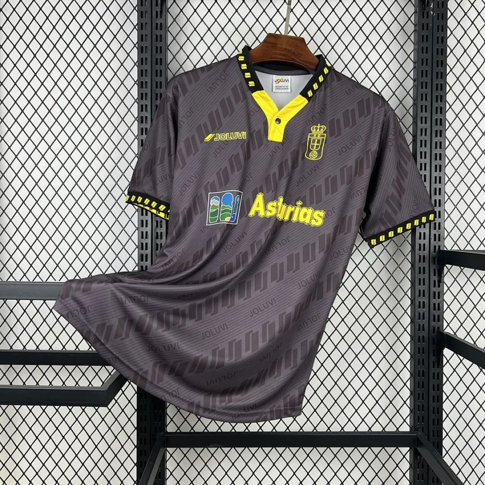 Tifoso Store Maglie da Calcio Real Oviedo 1982/83 Maglia Grigia