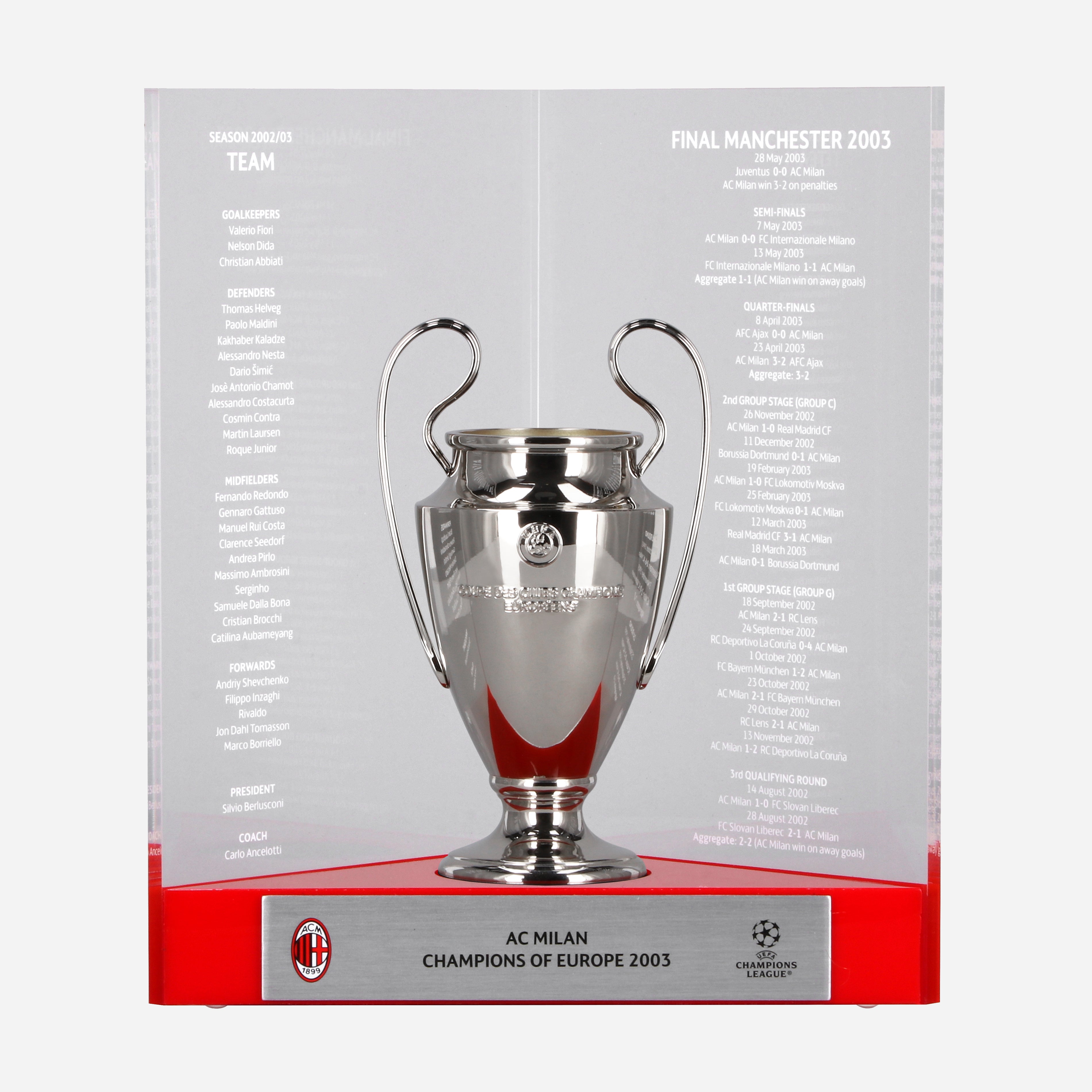 AC Milan Souvenir e Giocattoli Le Livre Ouvert 150mm 2003 souvenir