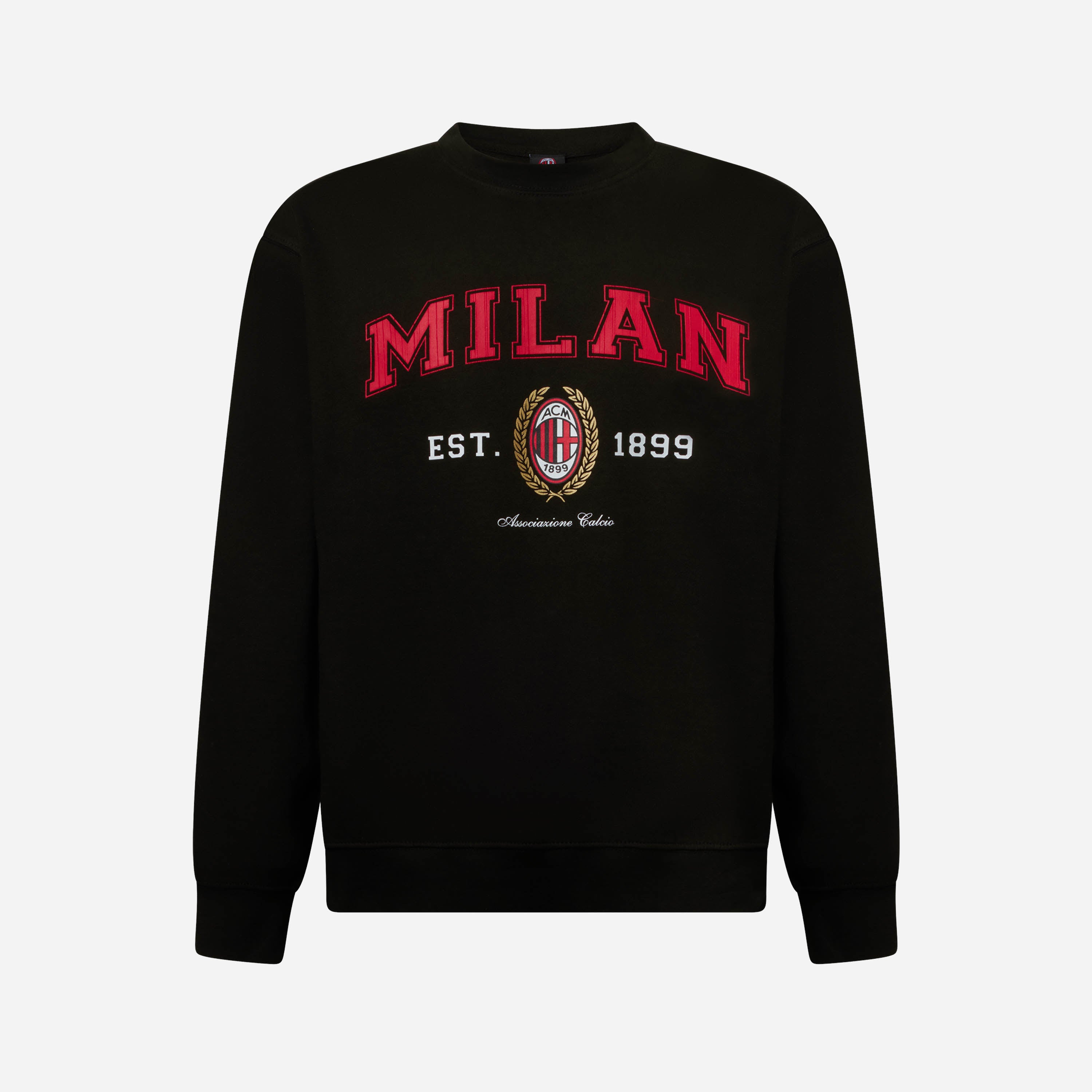 AC Milan College felpa uomo L girocollo cotone 1899