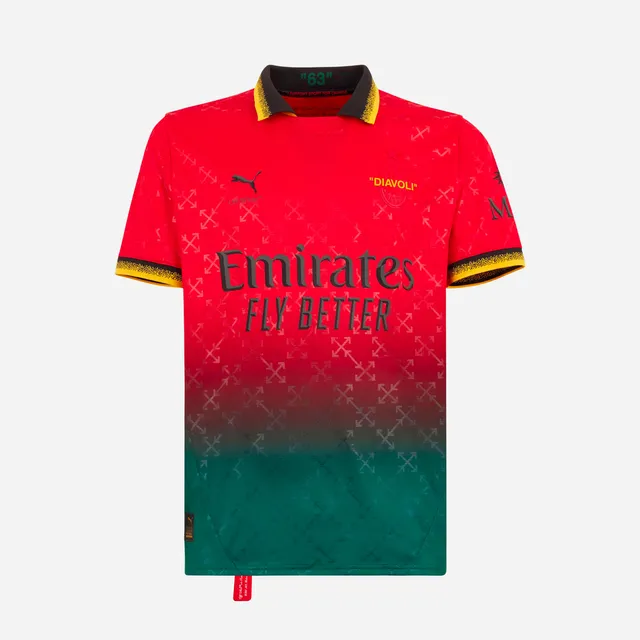 AC Milan Puma x Off-White 2024/25 maglia rossa M
