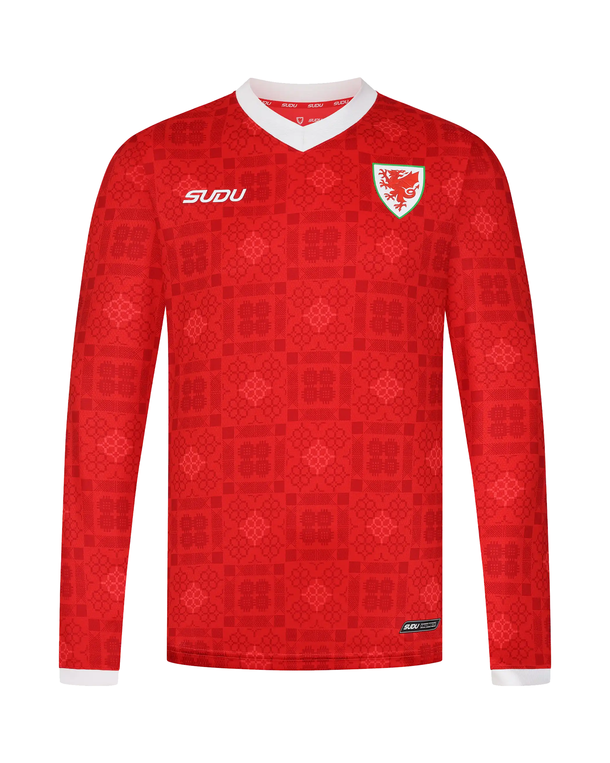 Wales Home Kit maglia manica lunga rossa adulto