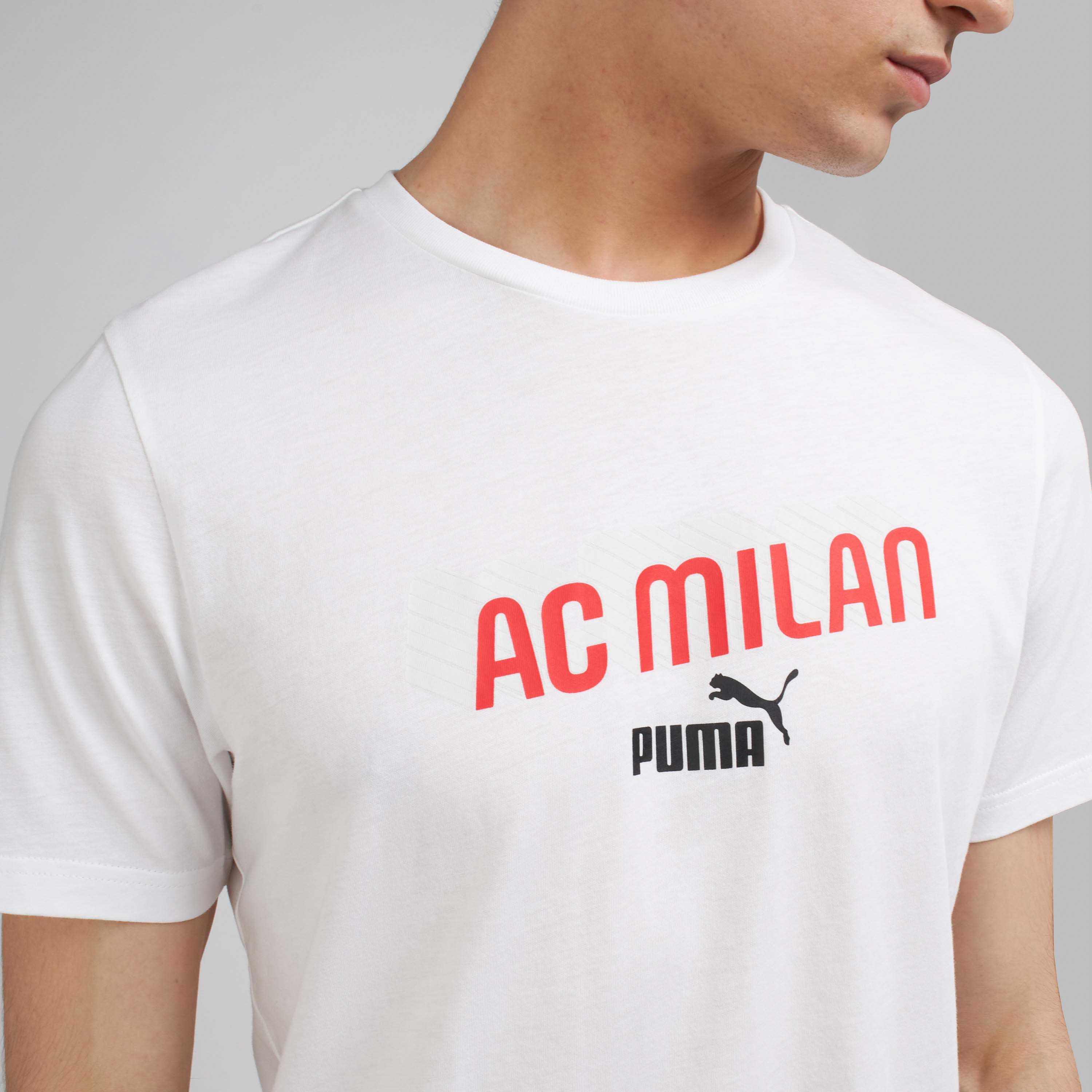AC Milan Culture maglietta bianca uomo manica corta girocollo