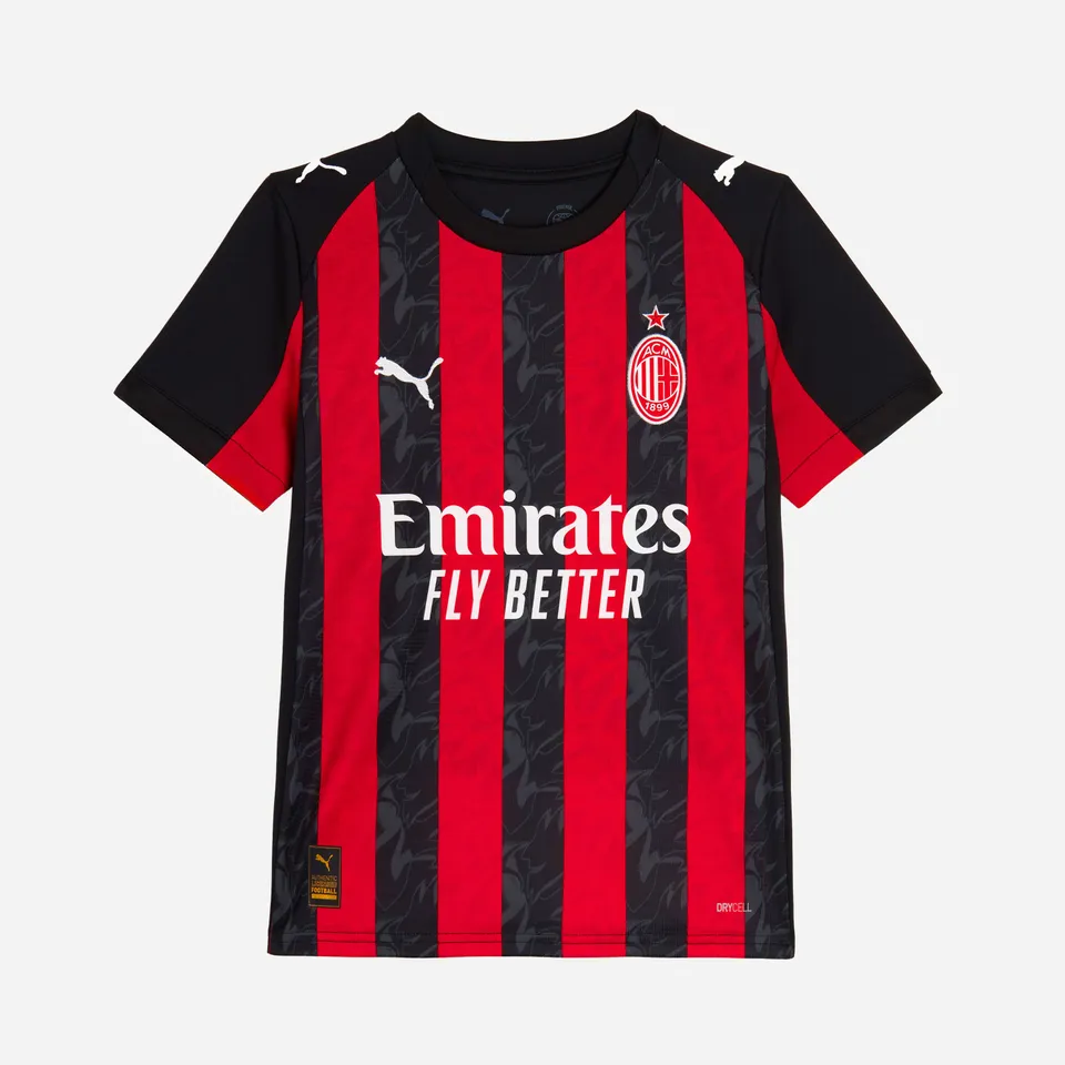 AC Milan Kit Gara Home 2025/26 maglia bambino rossonera