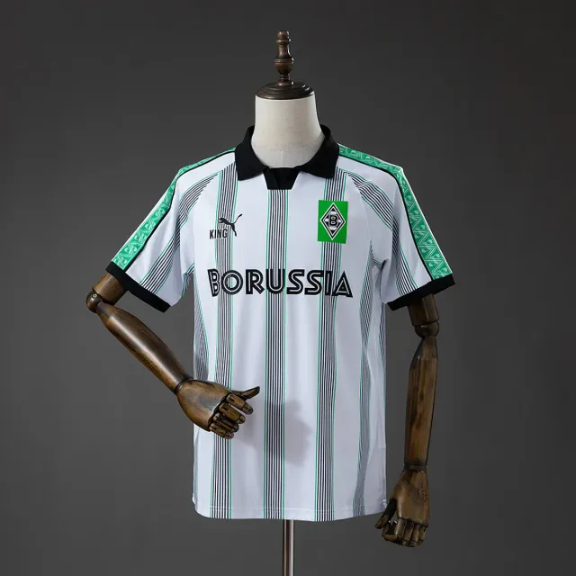 Tifoso Store Special Borussia Monchengladbach 2026/27 maglia righe bianche grigie