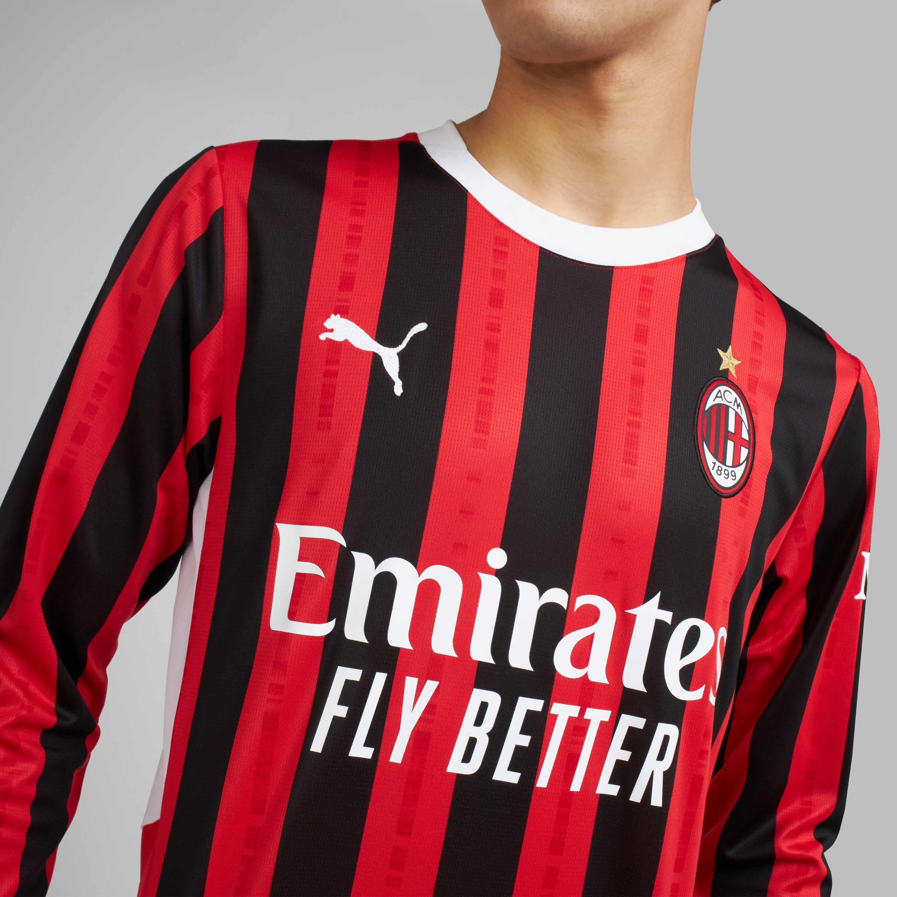 AC Milan 2024/25 Maglia Home Authentic Manica Lunga Uomo