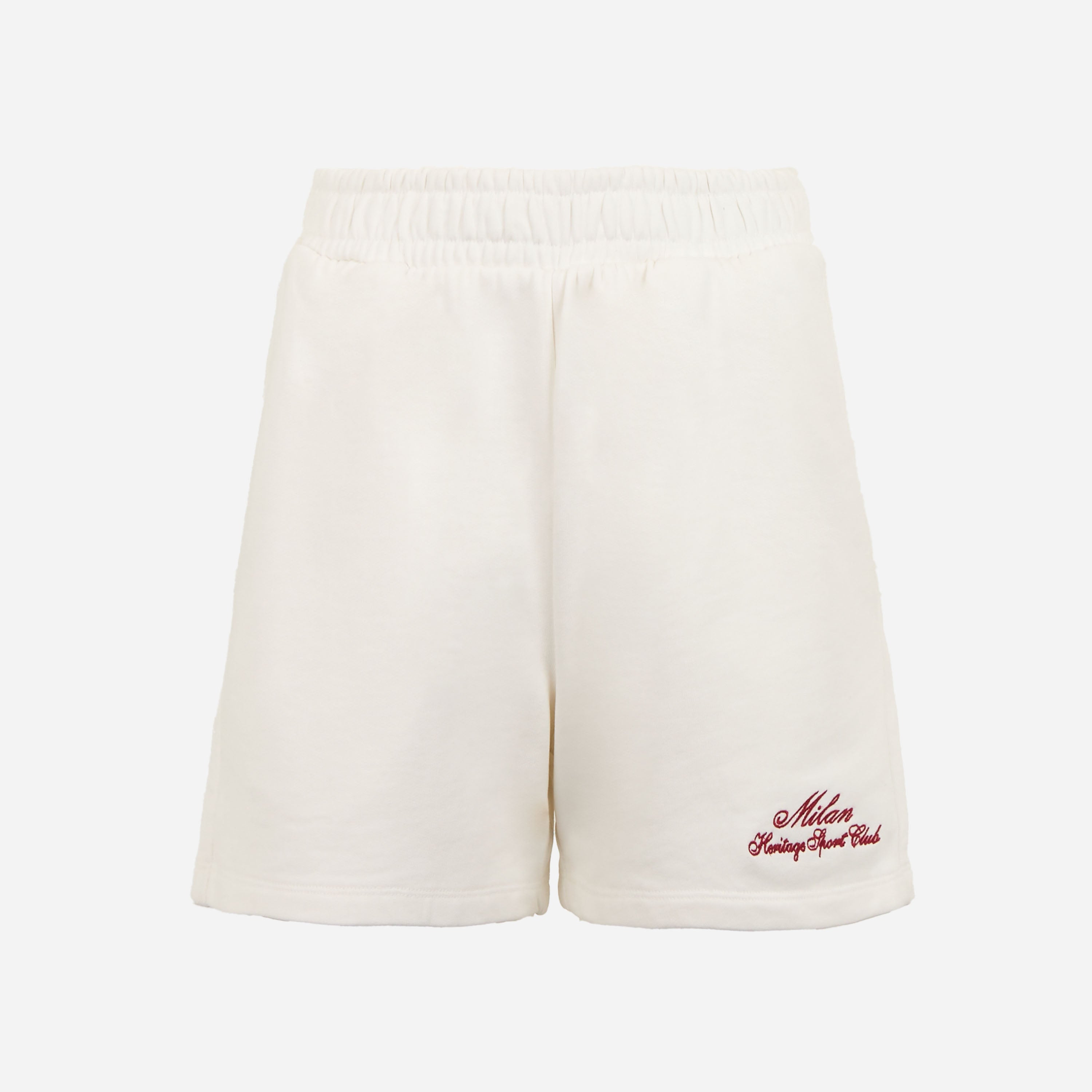 AC Milan Tute Sportive shorts donna bianchi ricamo cotone