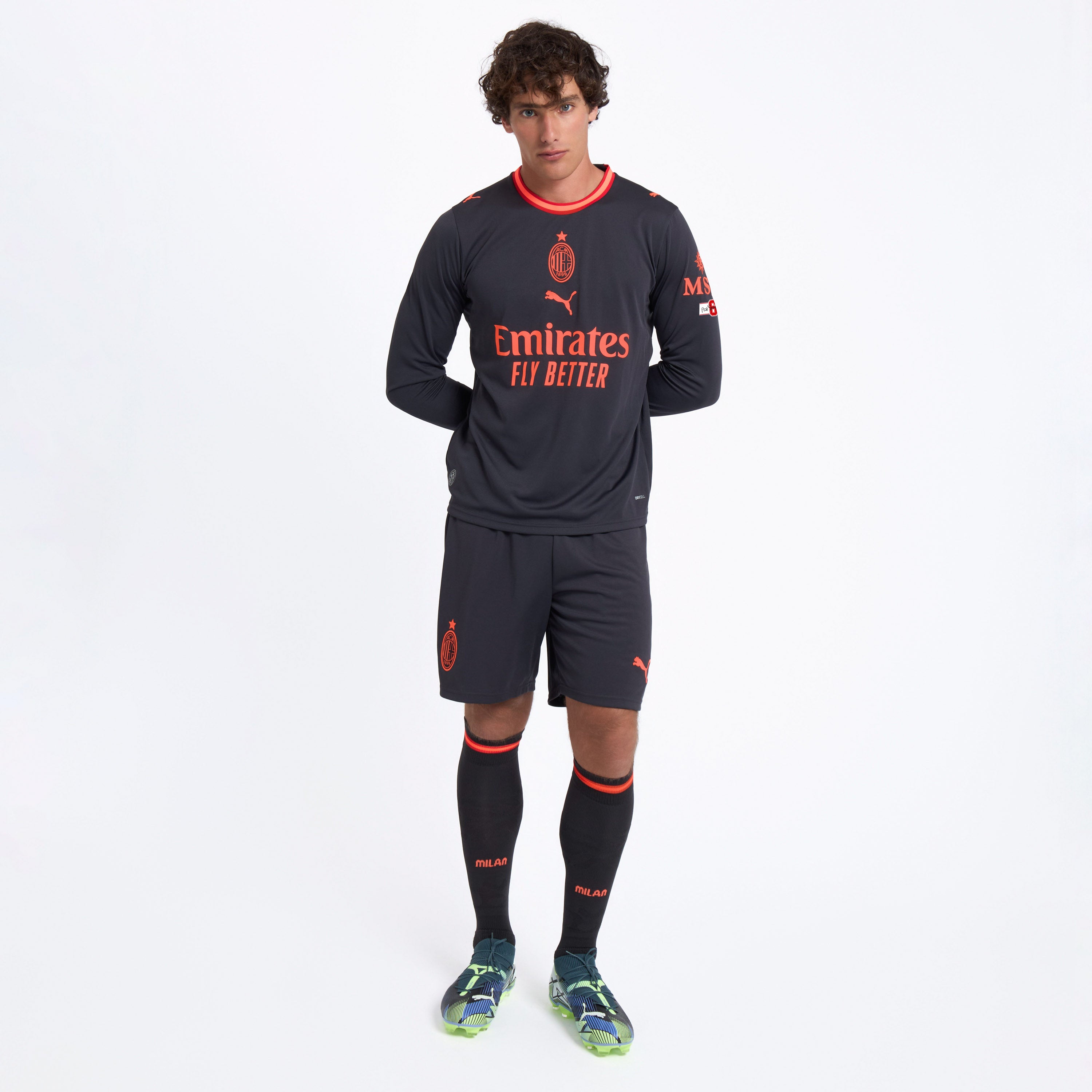 AC Milan Third 2026/27 maglia gara manica lunga uomo drycell