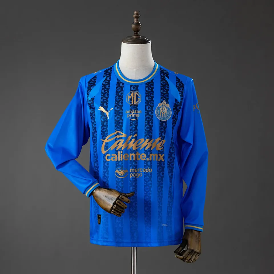 Chivas 2026/27 terza maglia calcio manica lunga blu