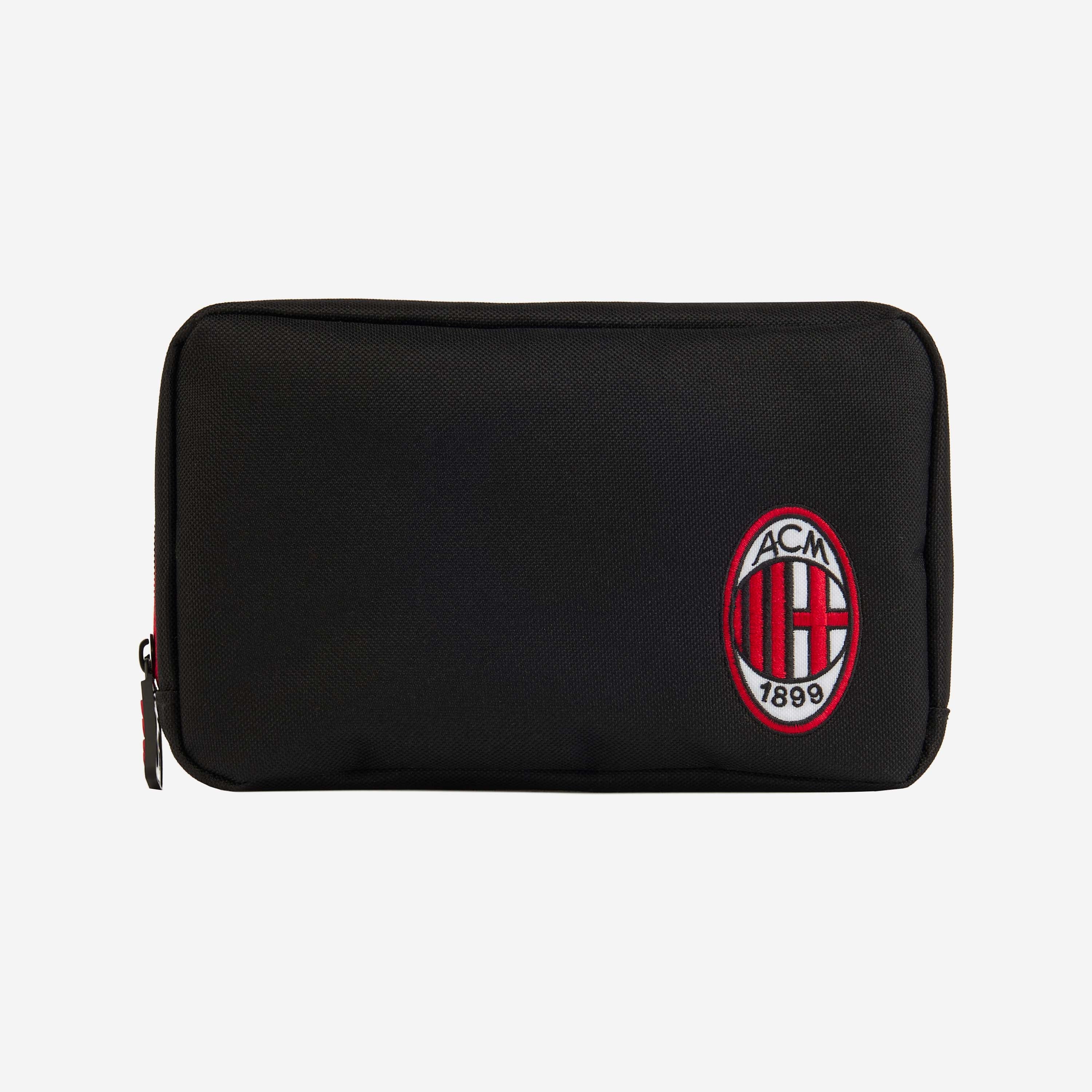AC Milan Borsa e Zaini beauty case nero + set doccia 2x200 ml