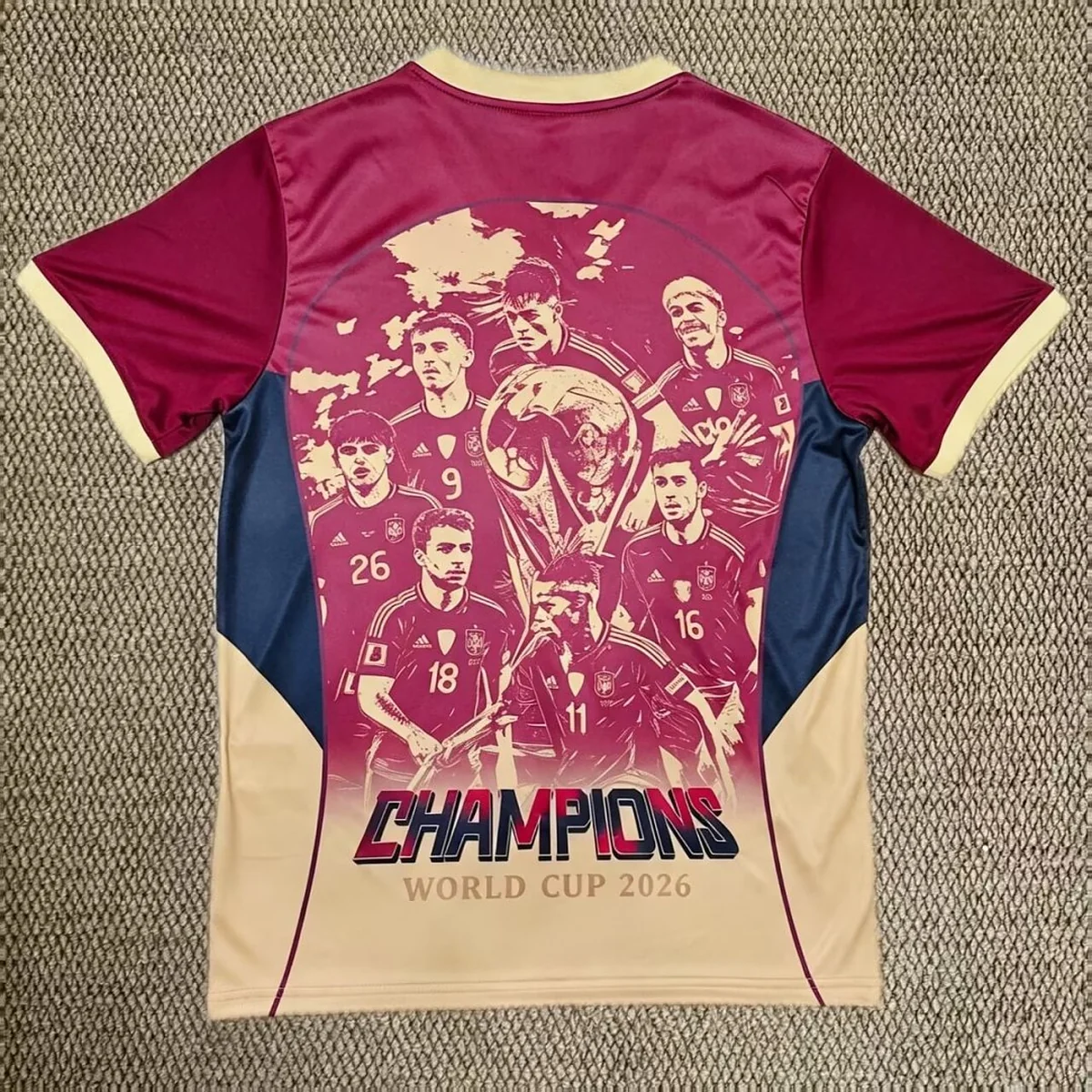 Maglia Spagna Special Edition 2026/27 maglia bordeaux grafica
