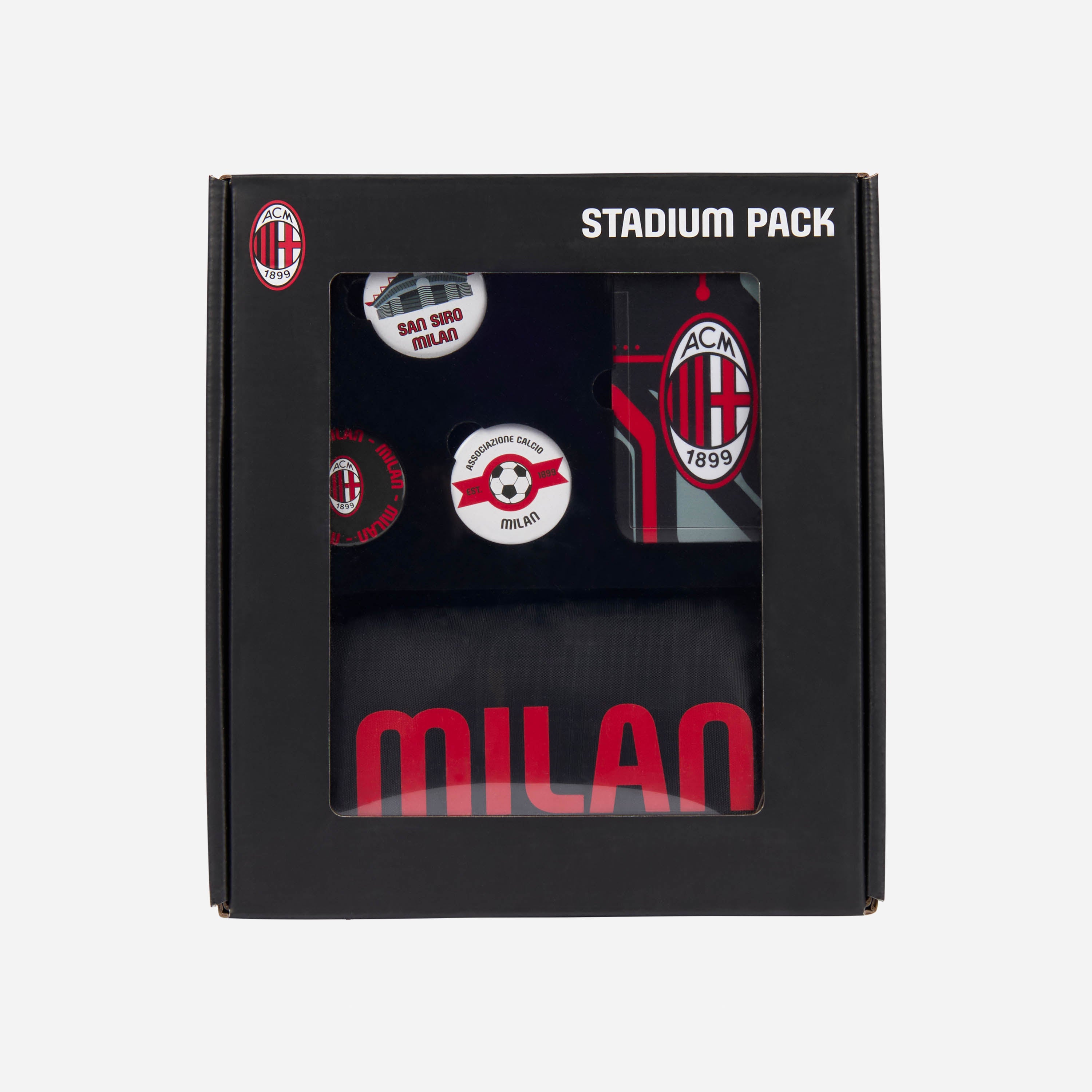 AC Milan Souvenir Stadium Set zaino lanyard pin unisex