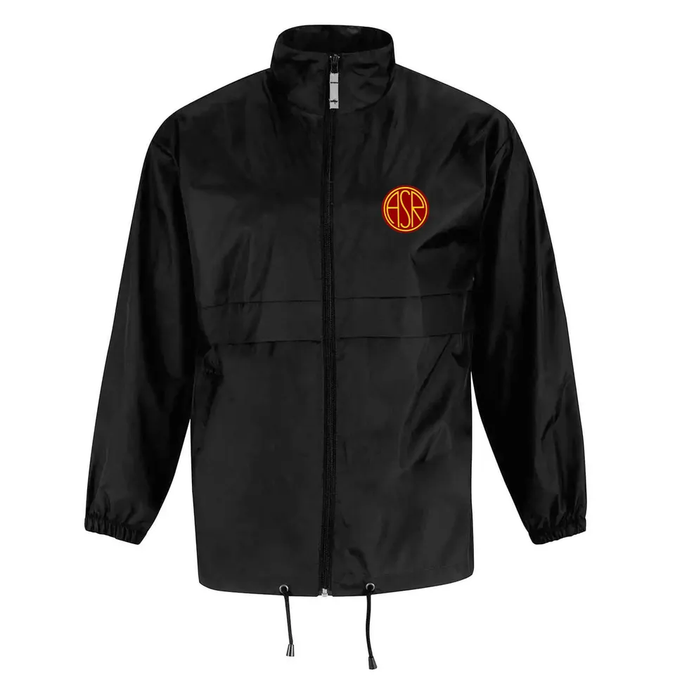 Roma Fanshop Abbigliamento antivento full zip nero L