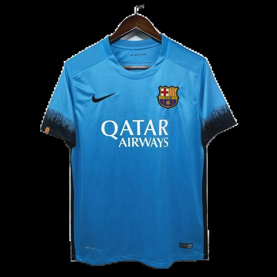 Tifoso Store Maglie da Calcio Barcellona 2015/16 terza maglia azzurra