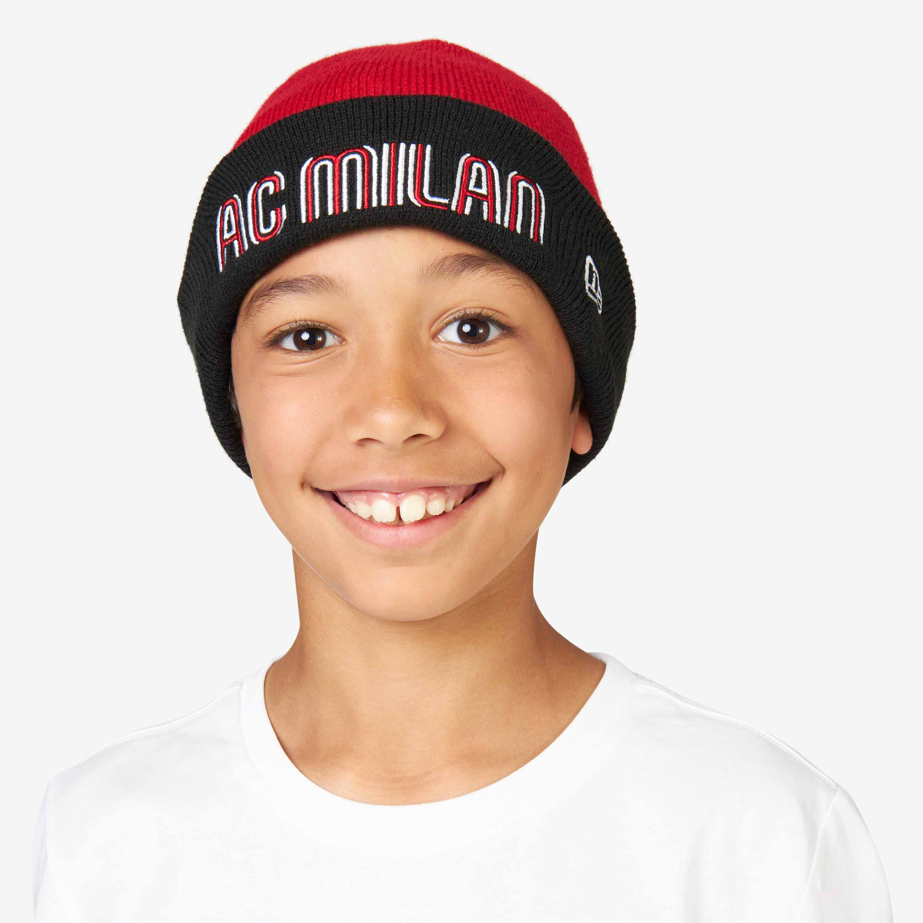 New Era X AC Milan Berretto Bambino Beanie Logo Acrilico