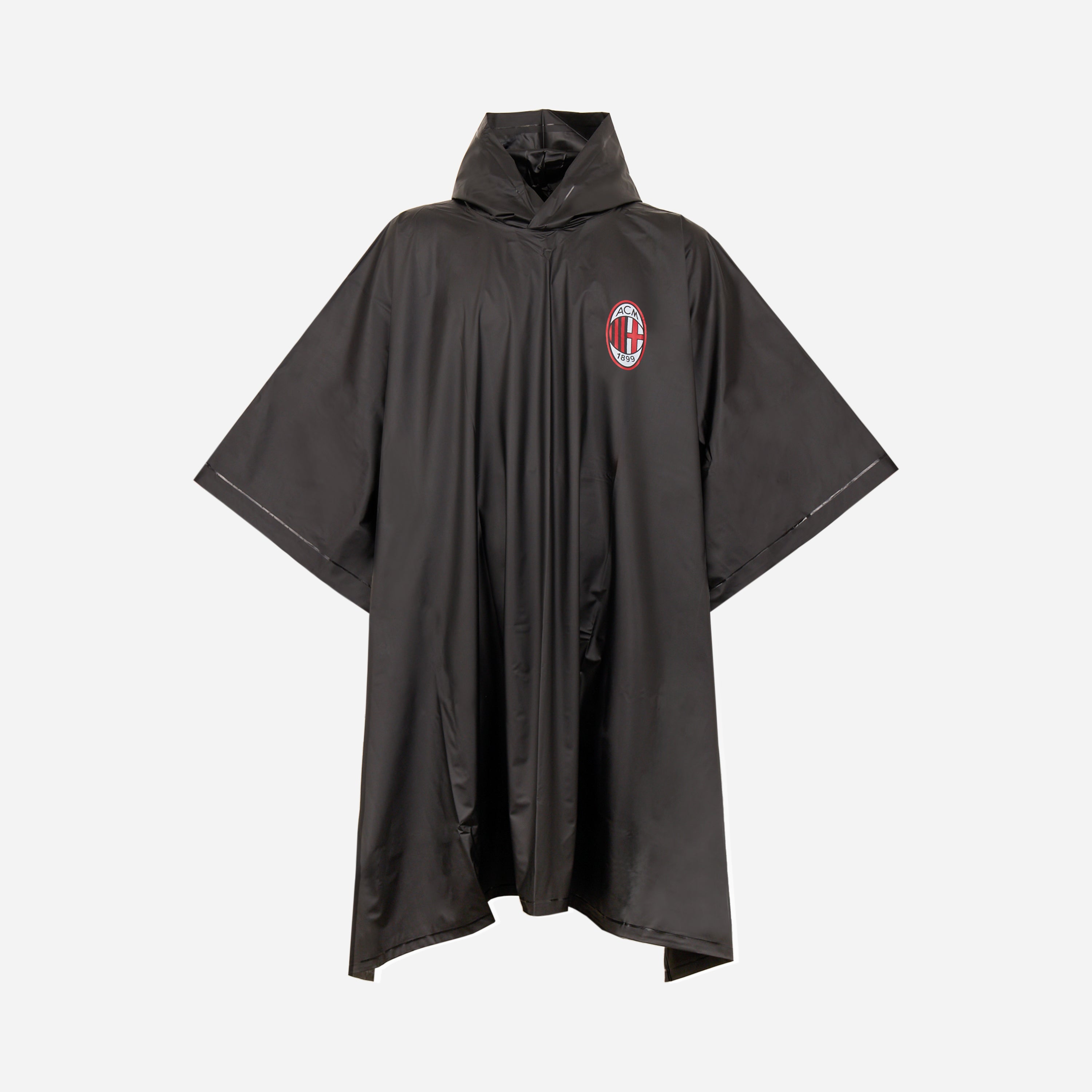 AC Milan Rain Poncho mantella pioggia nera taglia unica