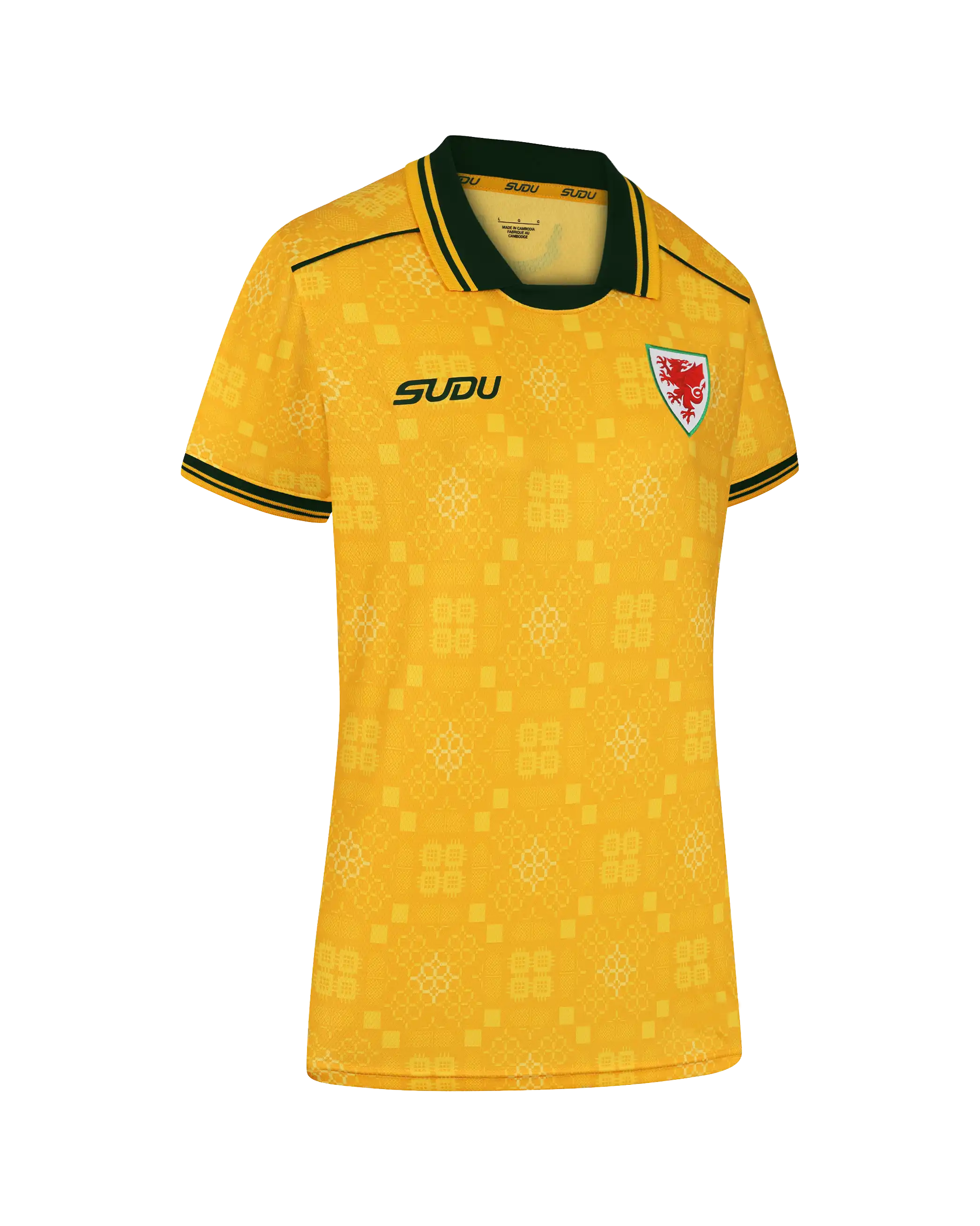 Wales SUDU 2026-27 Away Shirt maglia donna gialla