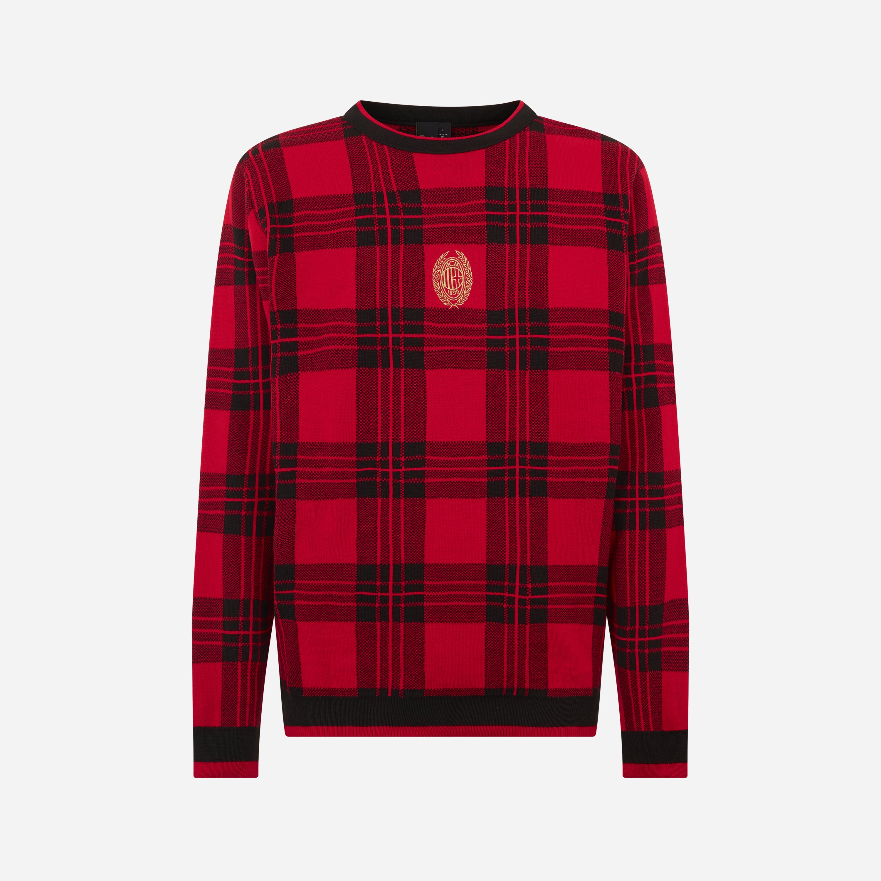 AC Milan Tartan maglione natale rosso 125 anni unisex