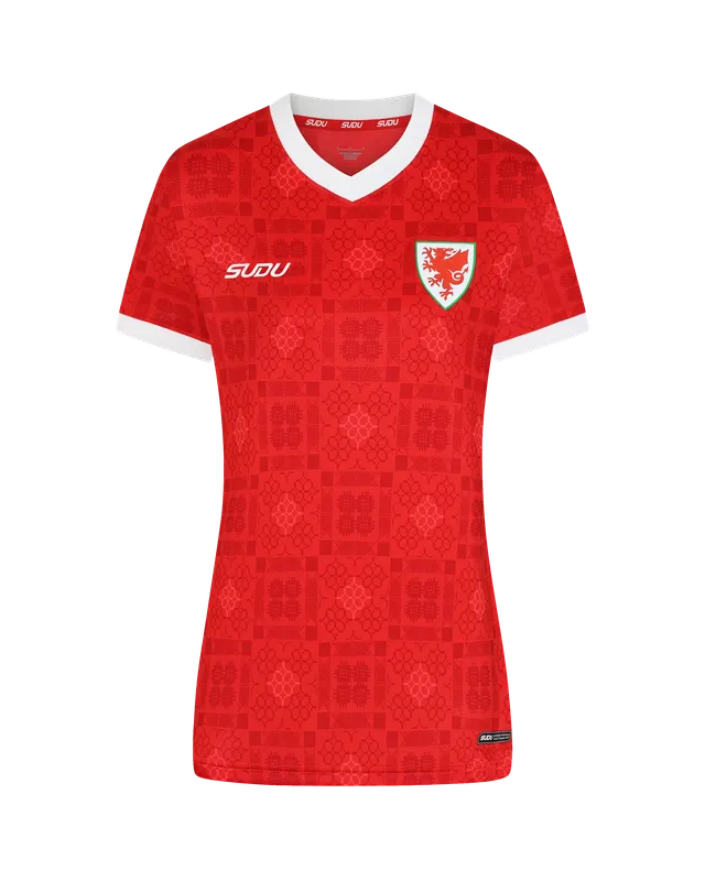 Wales SUDU 2026-28 Pro maglia casa donna taglia 12 rossa
