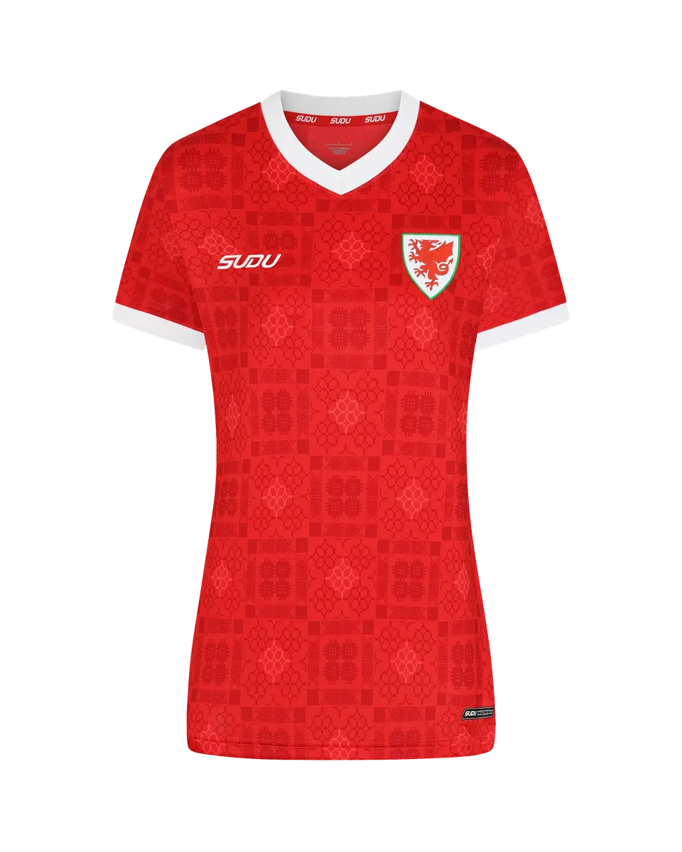 Wales SUDU 2026-28 Pro maglia casa donna taglia 12 rossa