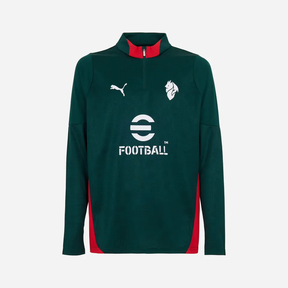 AC Milan Allenamento 1/4 Zip felpa verde 2025/26 uomo