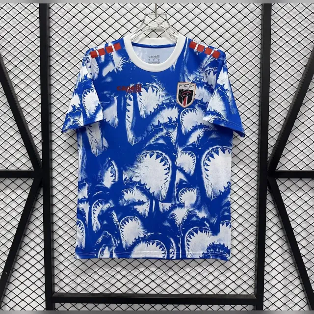 Capo Verde 2026/27 Maglia calcio special palme blu