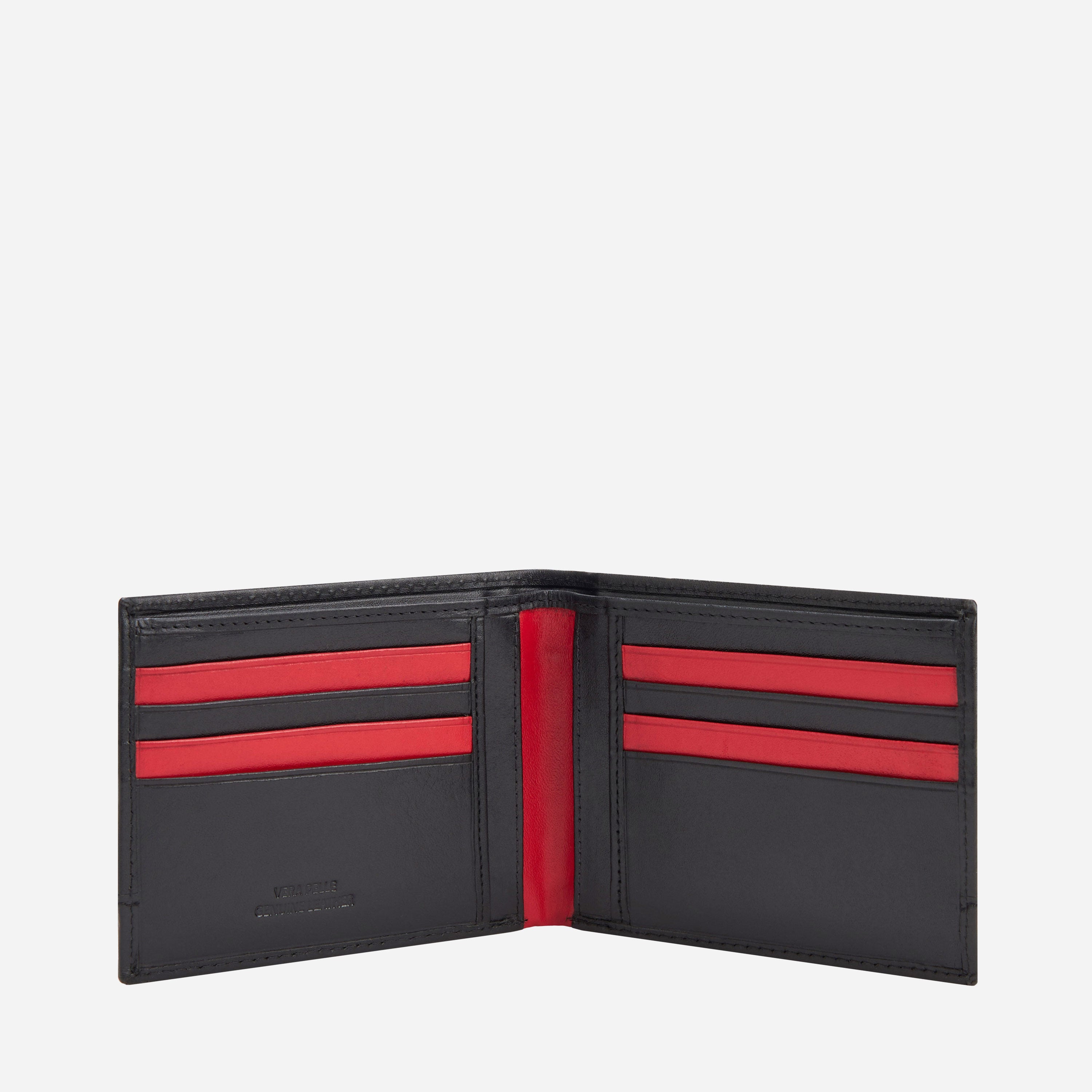 AC Milan Accessori portafoglio pelle nero One Size unisex
