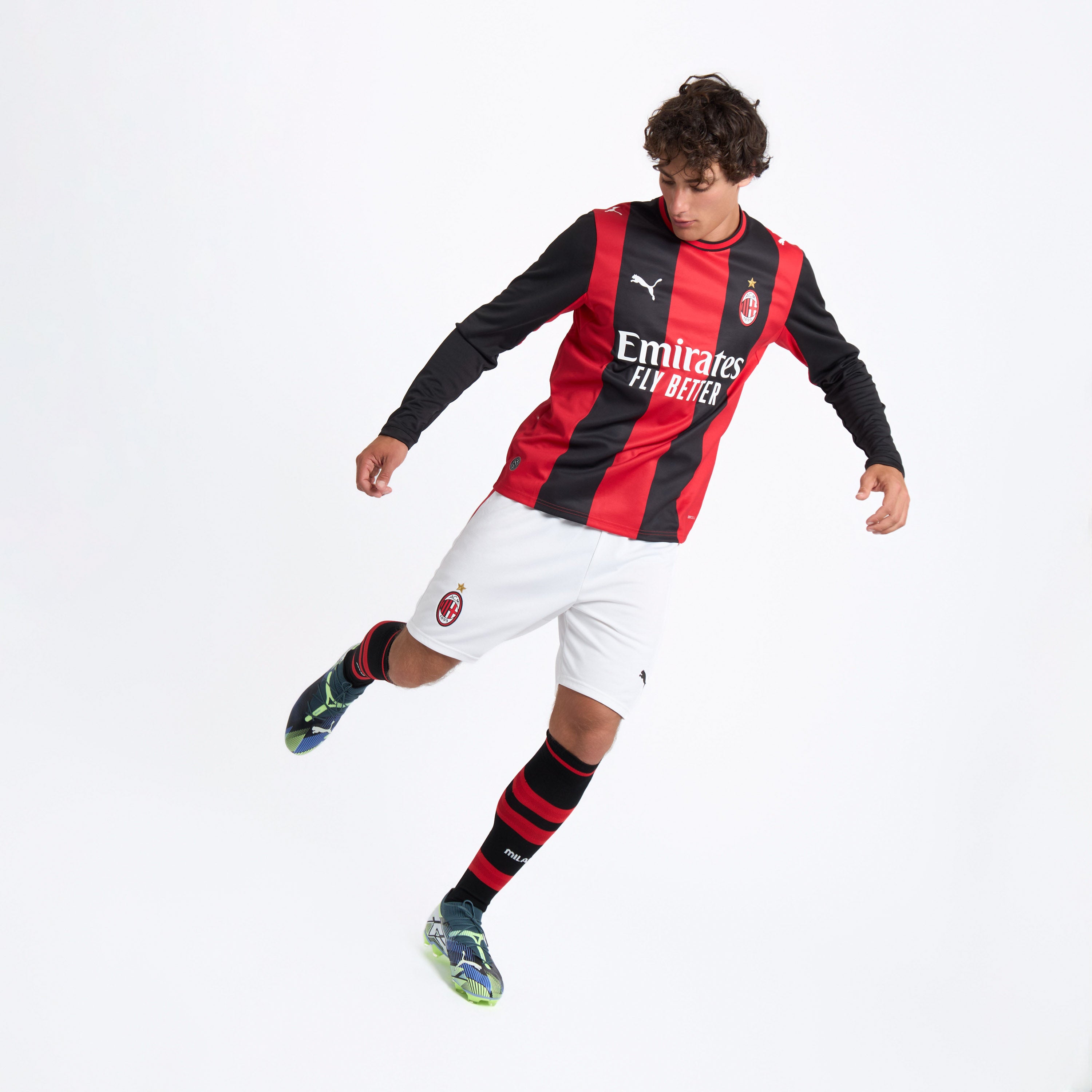 AC Milan Kit Gara Milan Home 2026/27 maglia manica lunga uomo