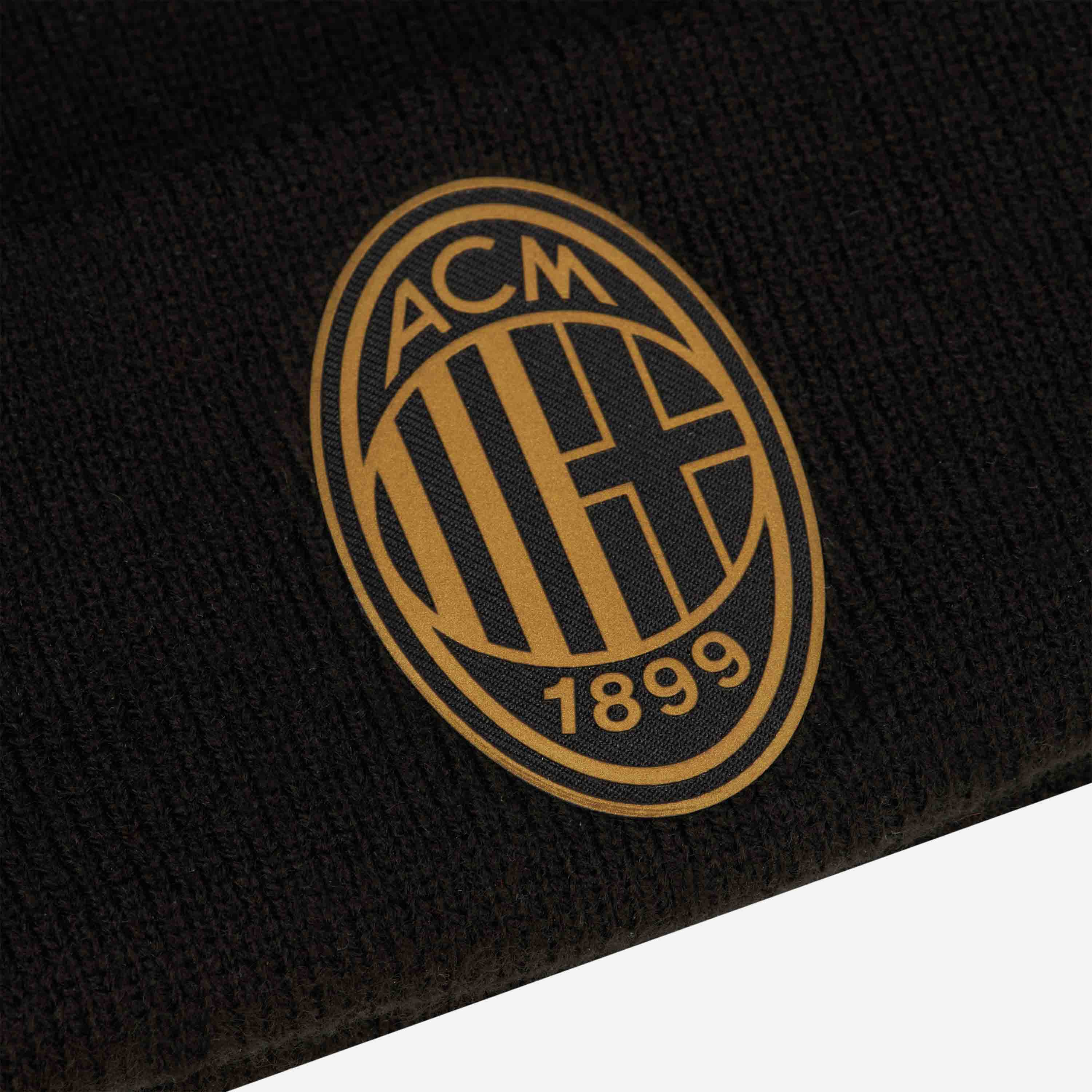 New Era x AC Milan Berretto Logo Invernale Nero
