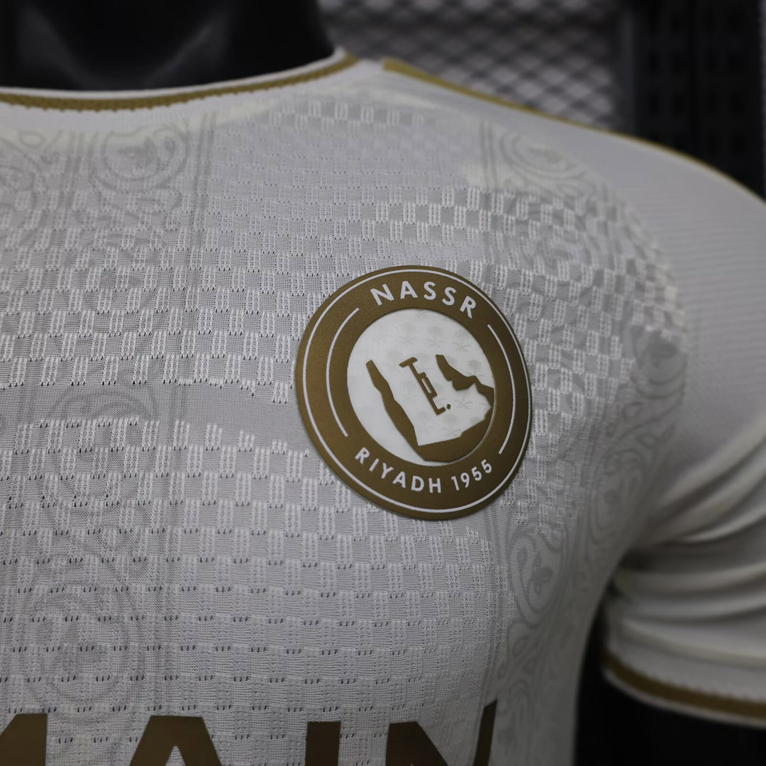 Tifoso Store Player Version Terza Maglia Al-Nassr 2026/27 calcio bianco oro
