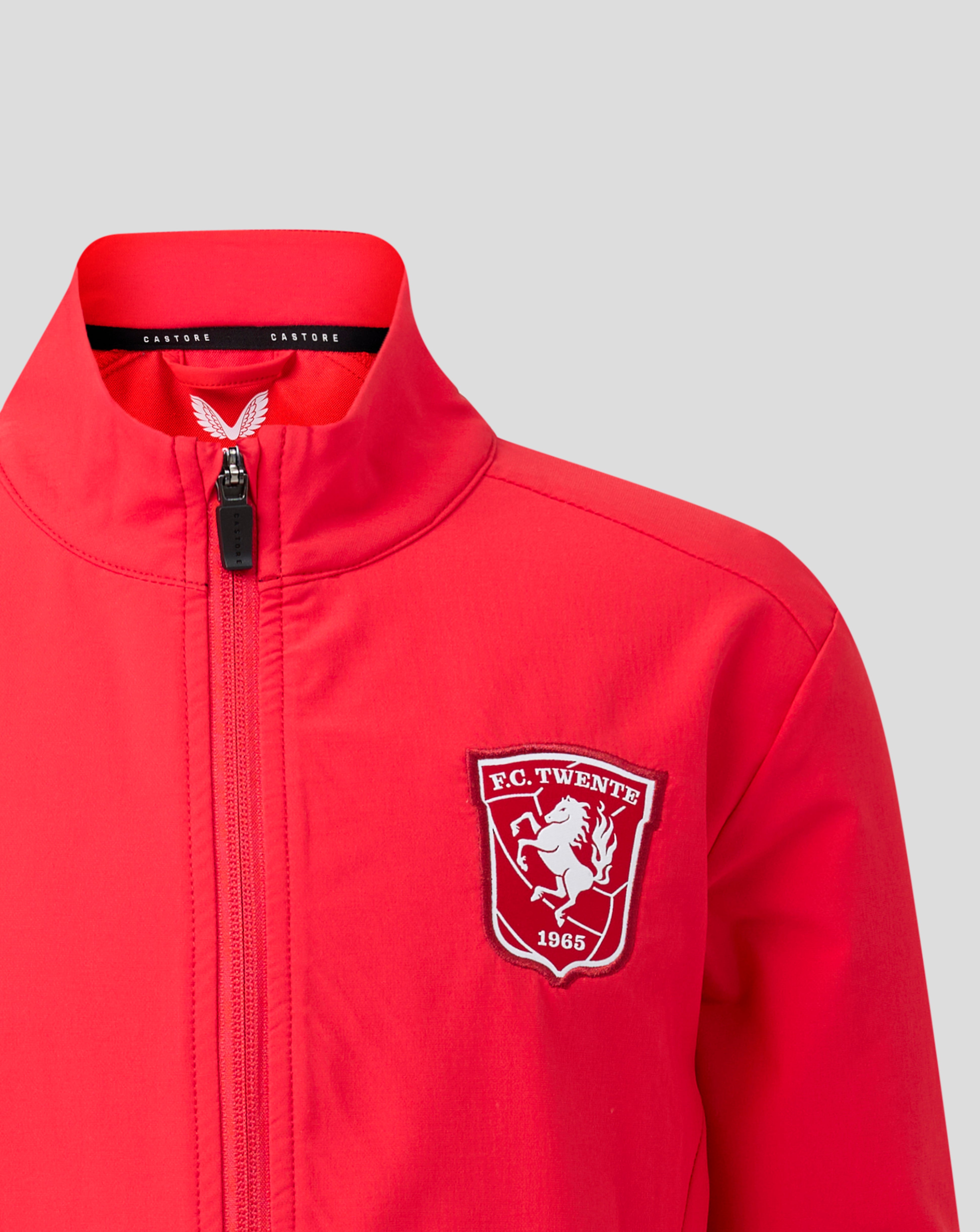 Twente Matchday 26/27 giacca junior rossa tessuto leggero