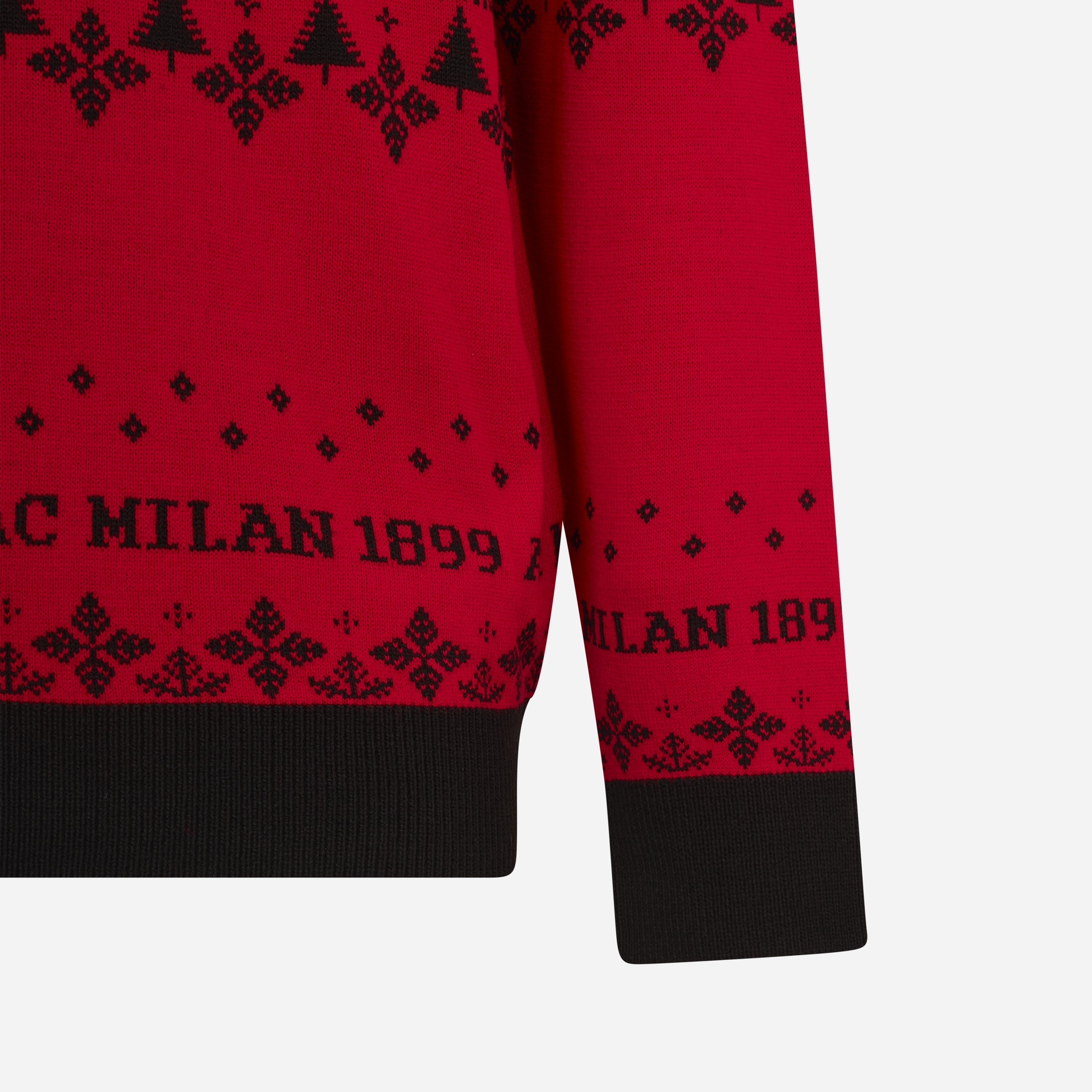 AC Milan Christmas Jumper Unisex Rossonero 125 Anni Acrilico