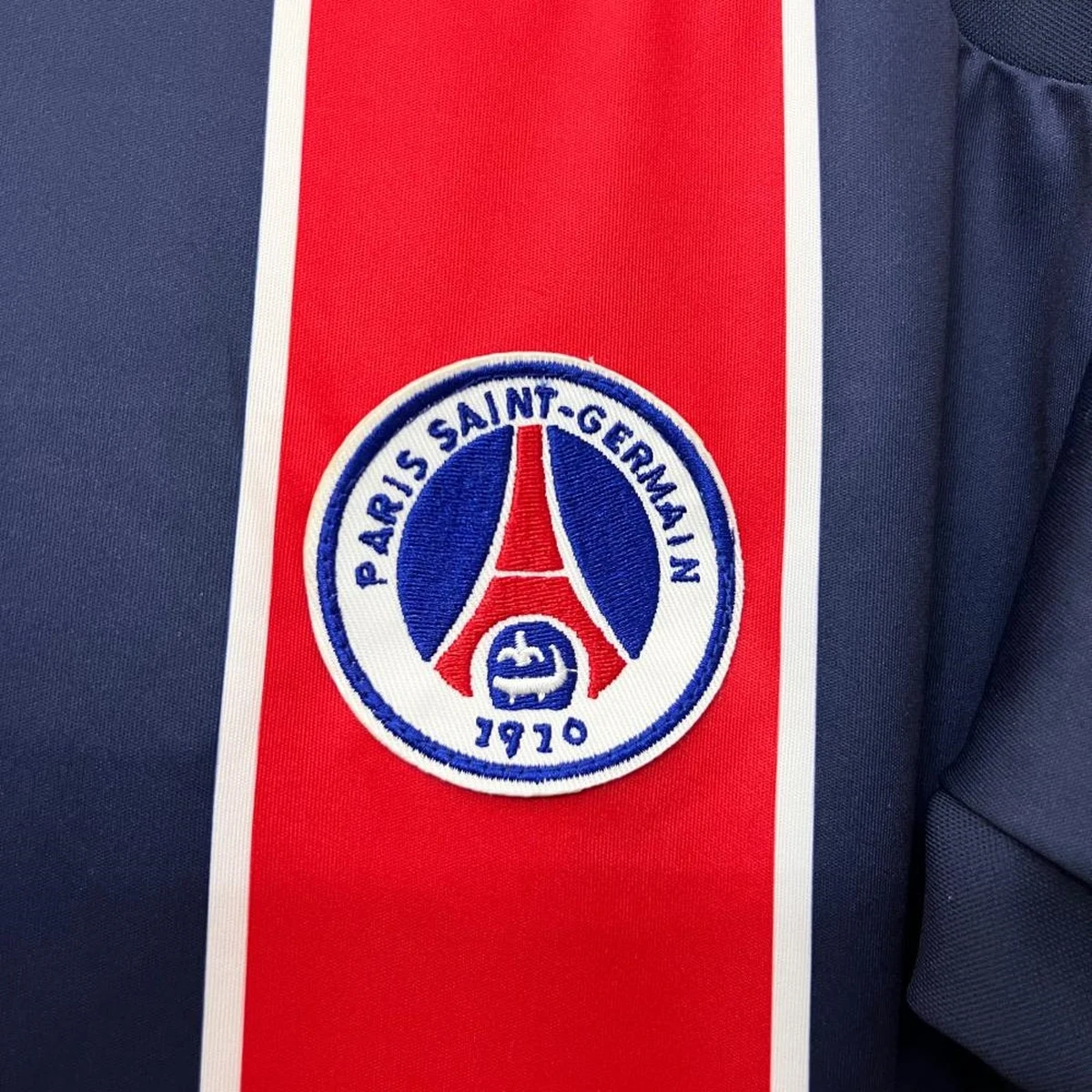 PSG Prima Maglia 2002/03 Retro maglia blu Thomson traspirante