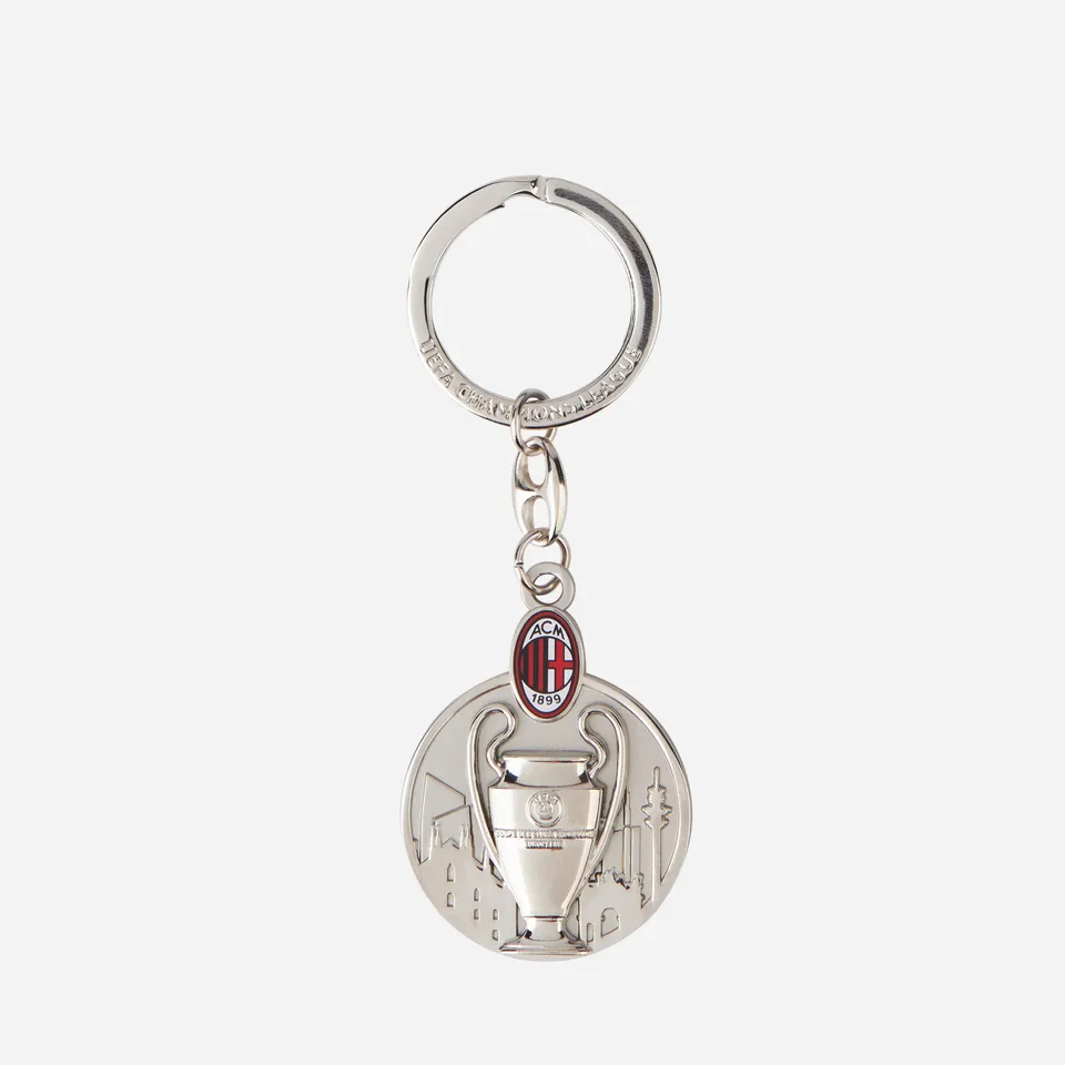 AC Milan portachiavi rotondo coppa trofeo argento