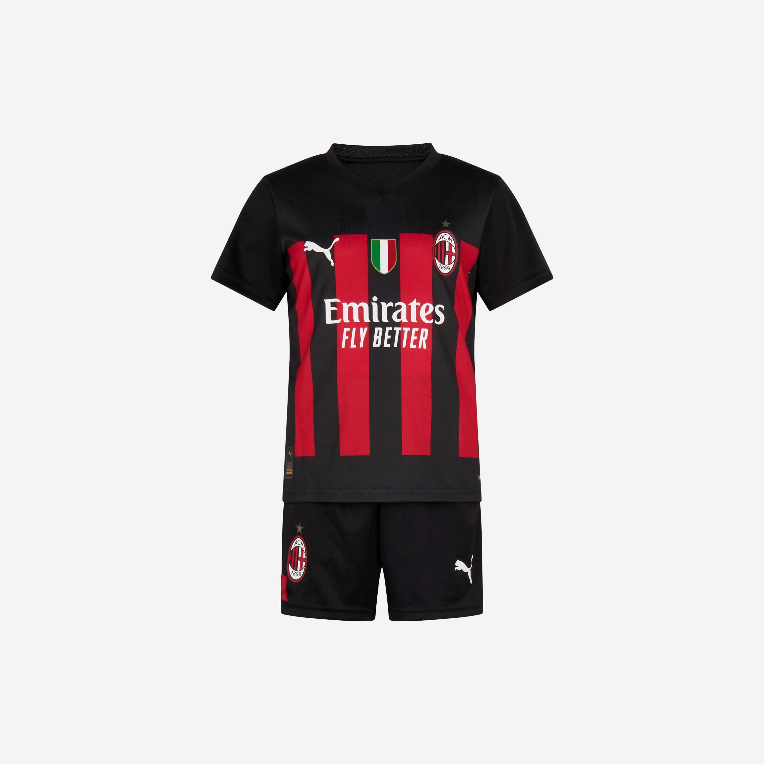 AC Milan Kit Gara Milan Home 2022/23 Mini Kit Bambino Rossonero