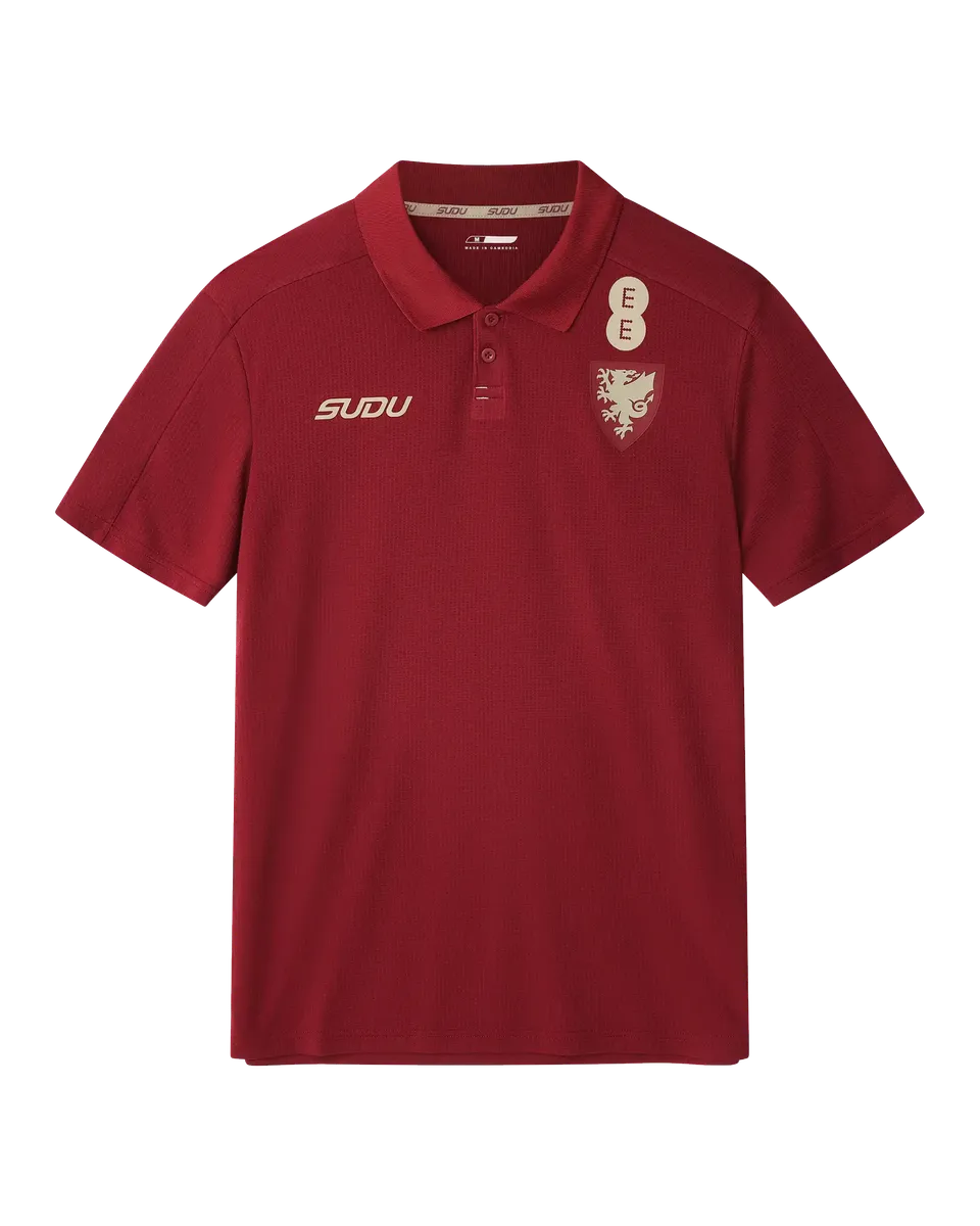 Wales Travel SUDU 2026-28 Players polo junior bordeaux