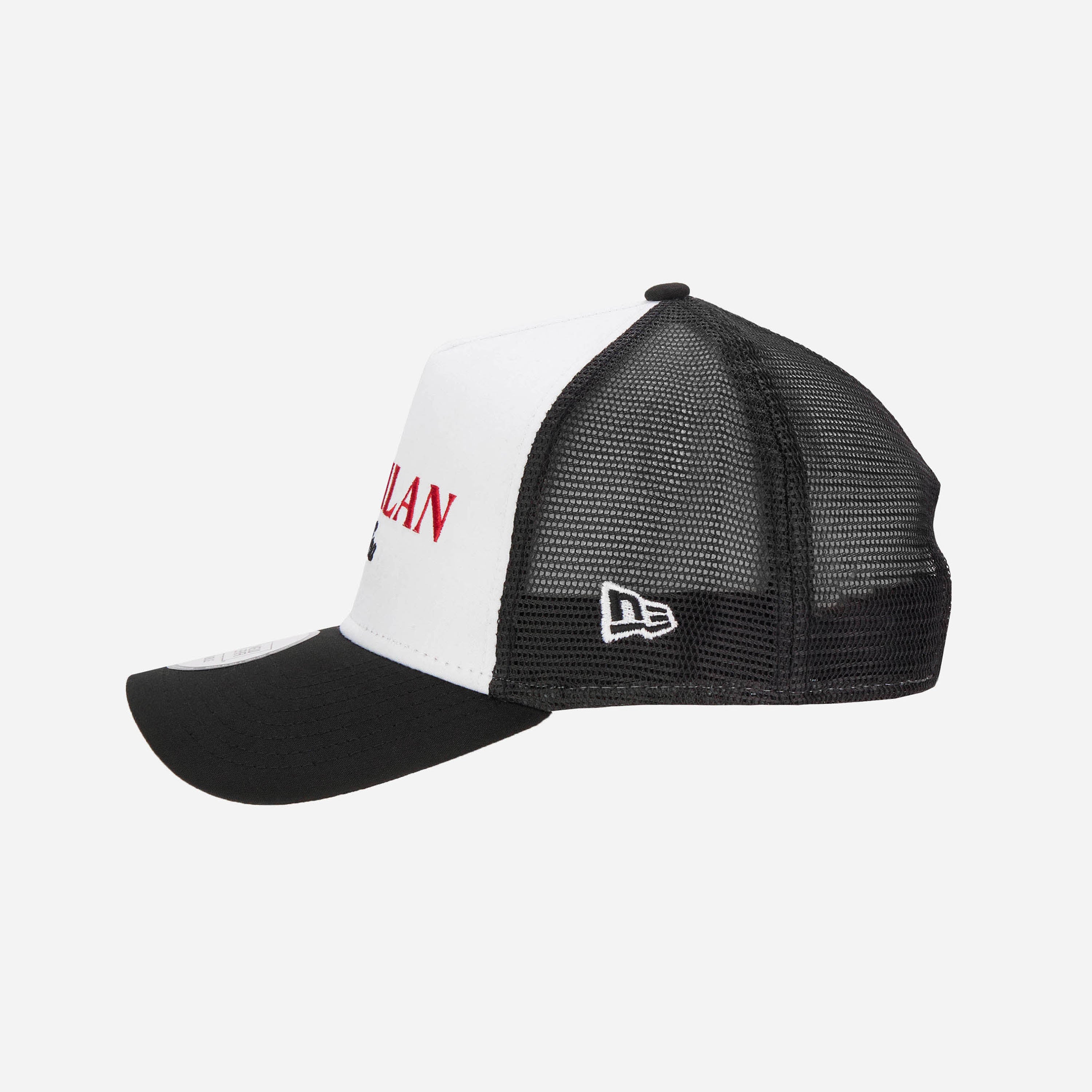 AC Milan New Era Cappellino Trucker Nero Wordmark Mesh