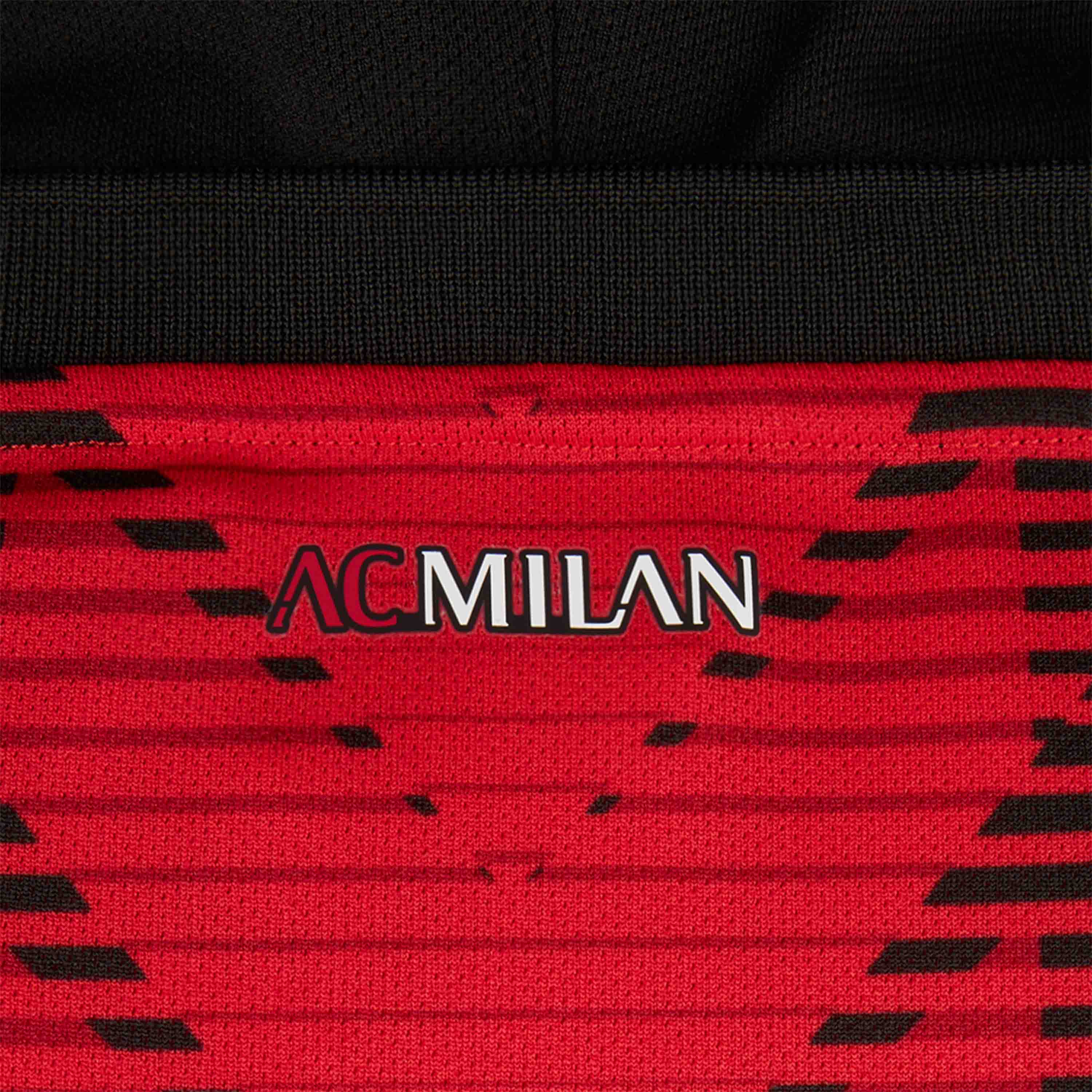 AC Milan Felpa Uomo Oversize Cappuccio Manica Lunga Nera
