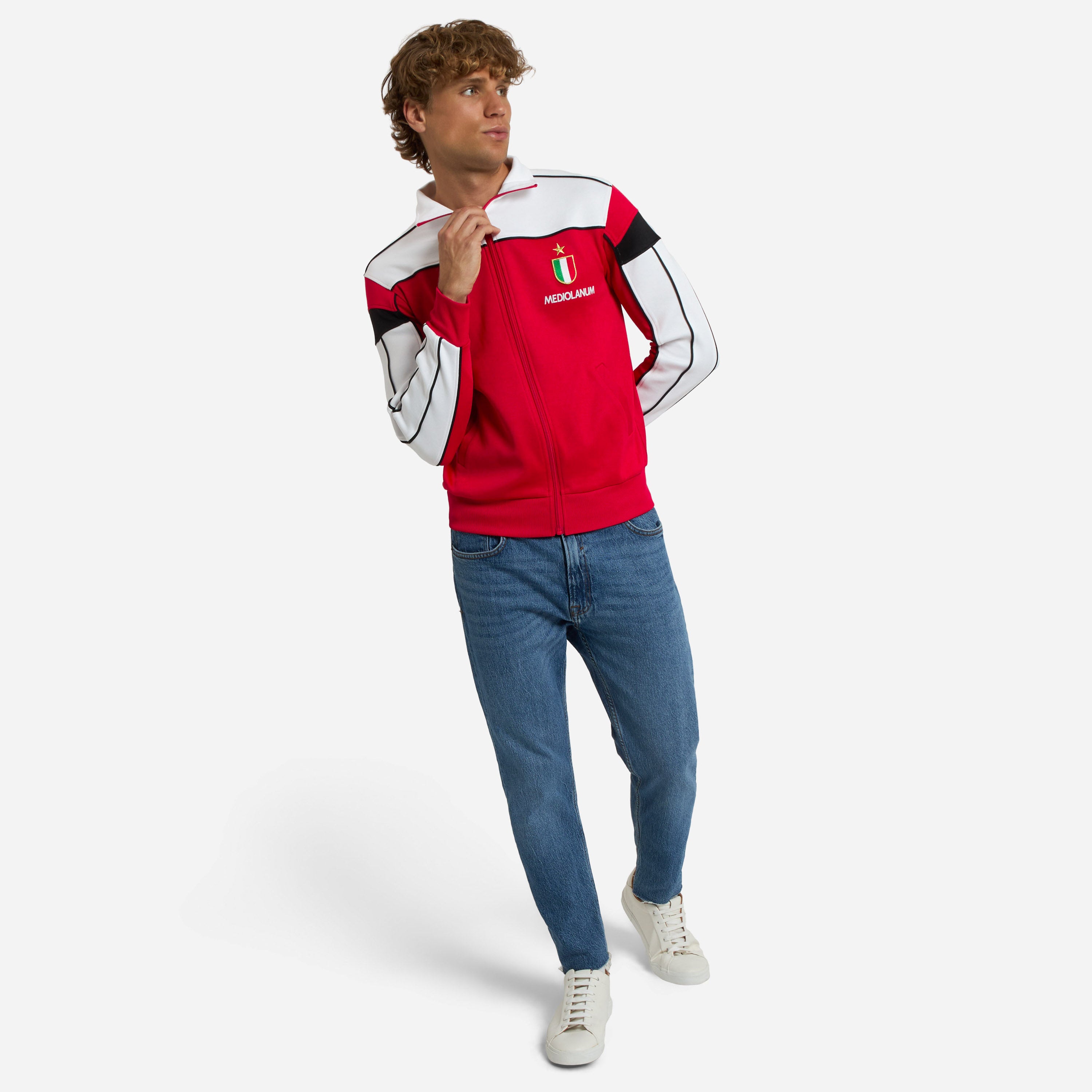 AC Milan Retro Collection 1988/89 Giacca Zip Colori Storici