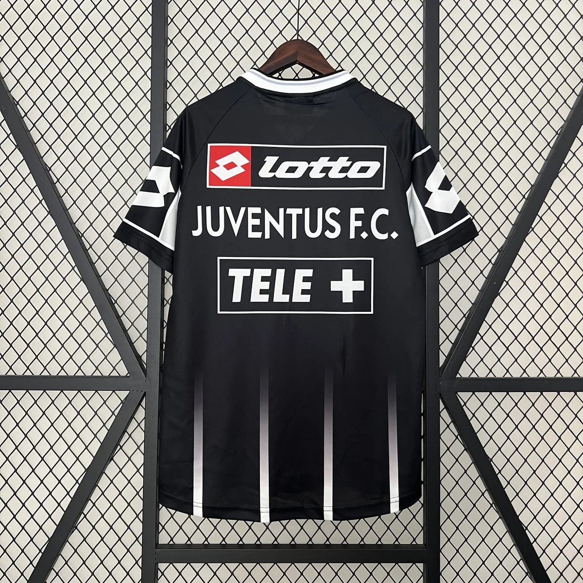 Juventus 2000/01 Seconda Maglia Calcio Away Nera Retro