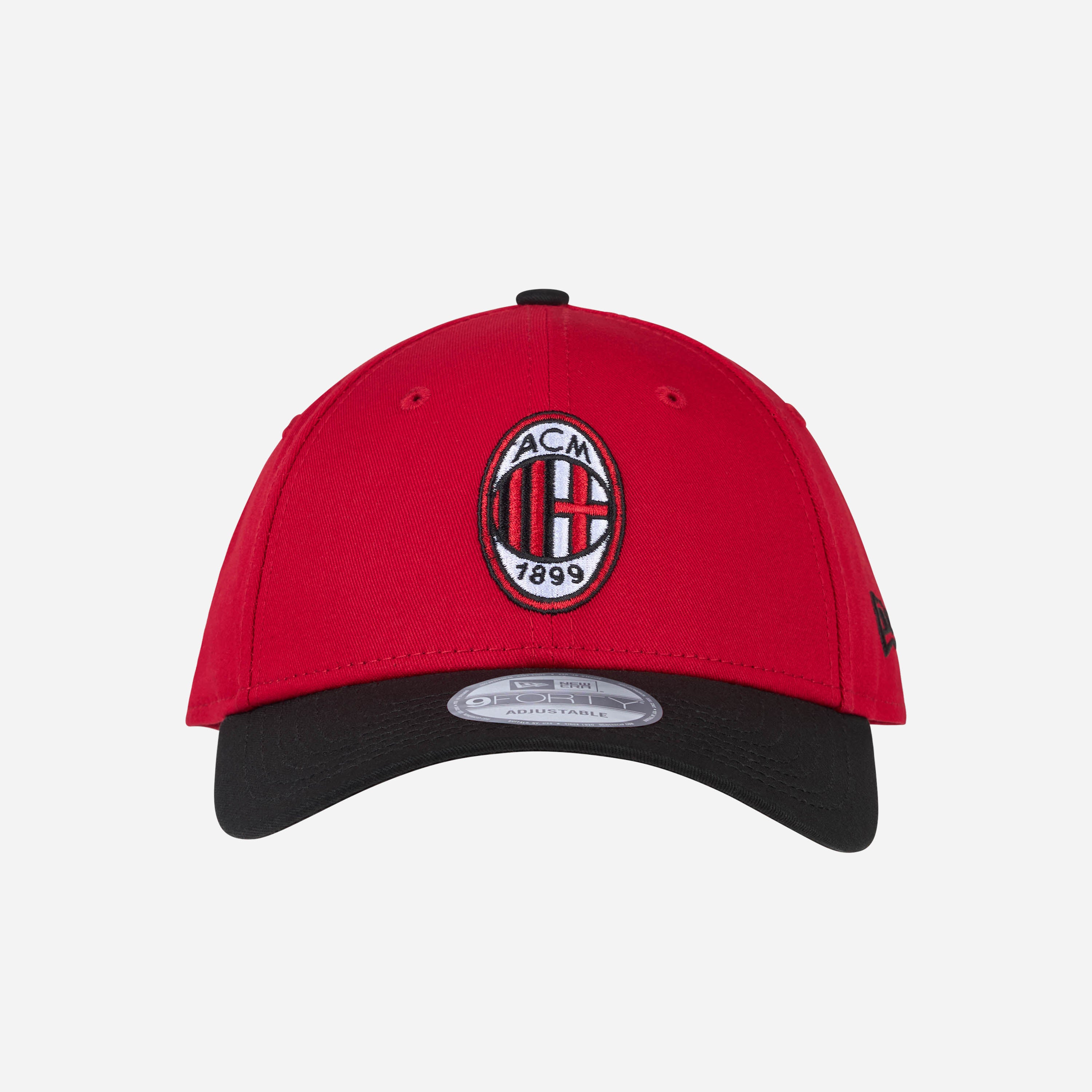 AC Milan New Era 9FORTY cappello rosso nero cotone