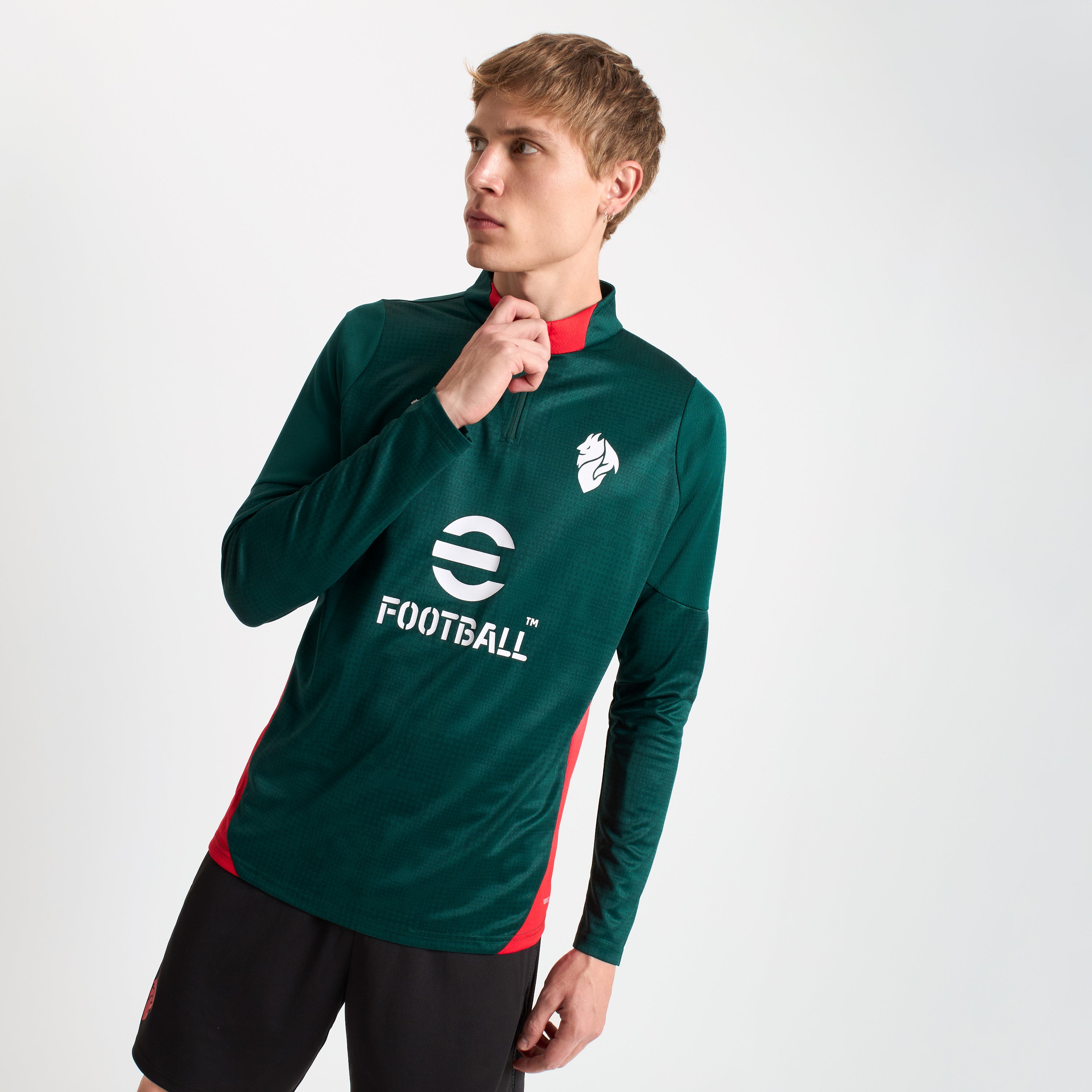 AC Milan Allenamento 1/4 Zip felpa verde 2025/26 uomo
