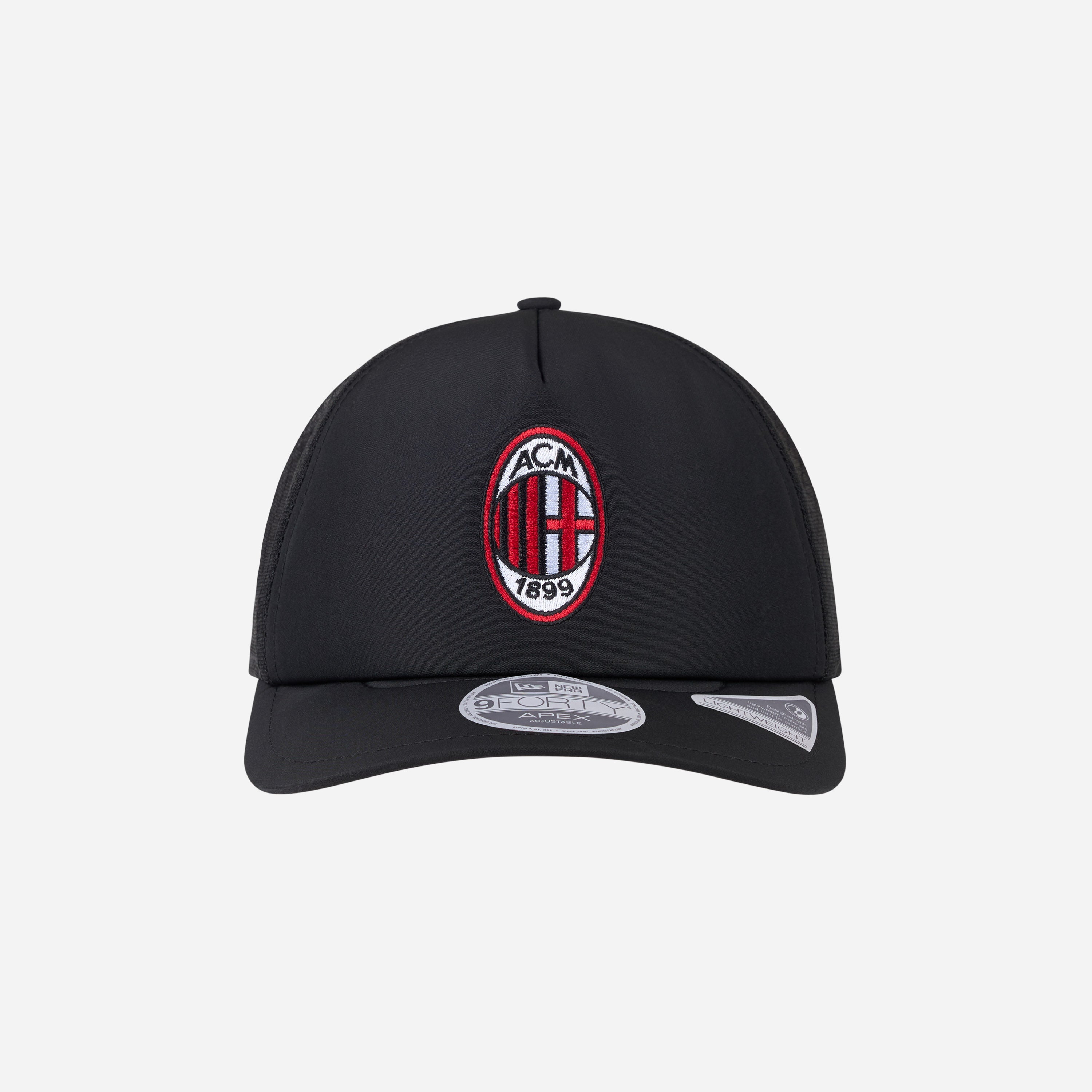 AC Milan 9Forty Apex New Era cappello uomo nero mesh