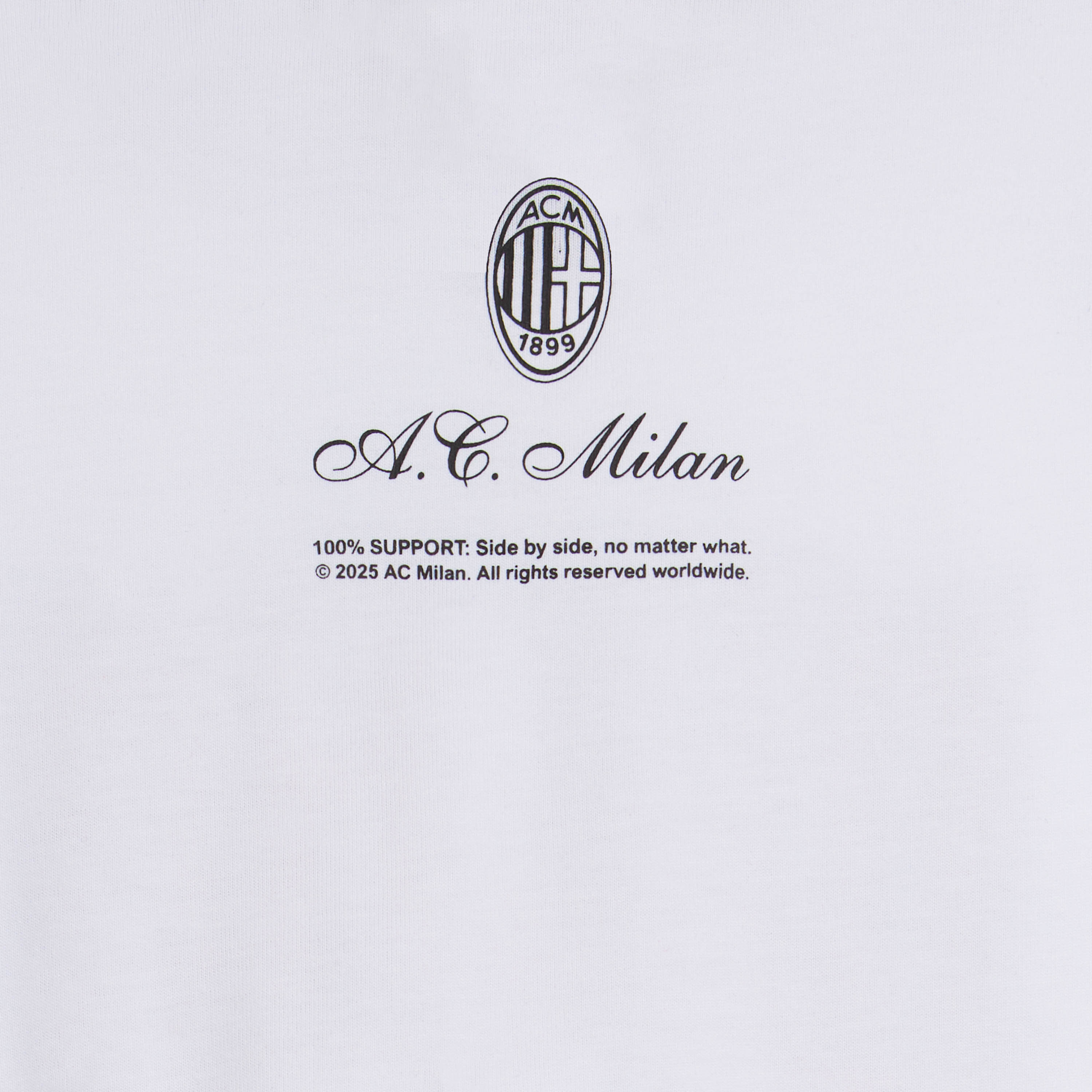 AC Milan Forever Milan t-shirt bimbo bianca cotone