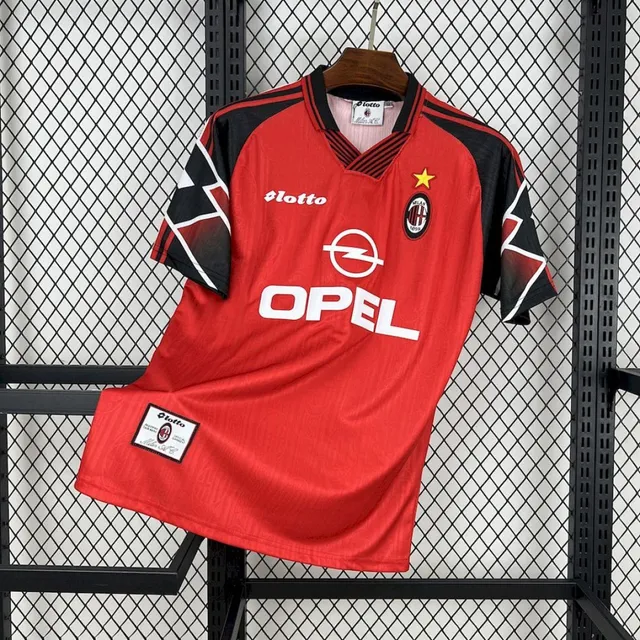 Tifoso Store Milan 1997/98 Maglia Rossa Fan Opel Lotto