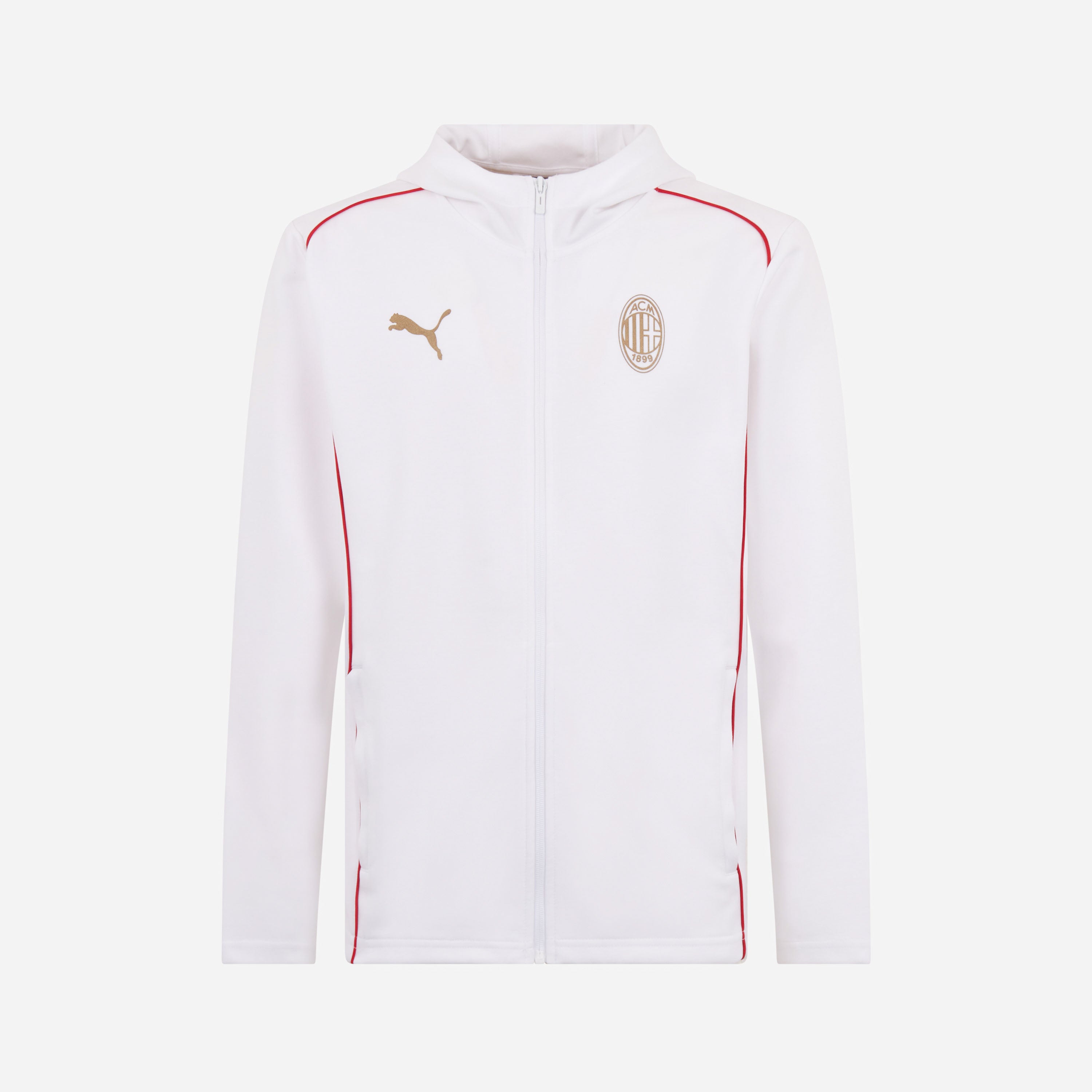 AC Milan Casuals 2024/25 Giacca Zip Cappuccio uomo cotone
