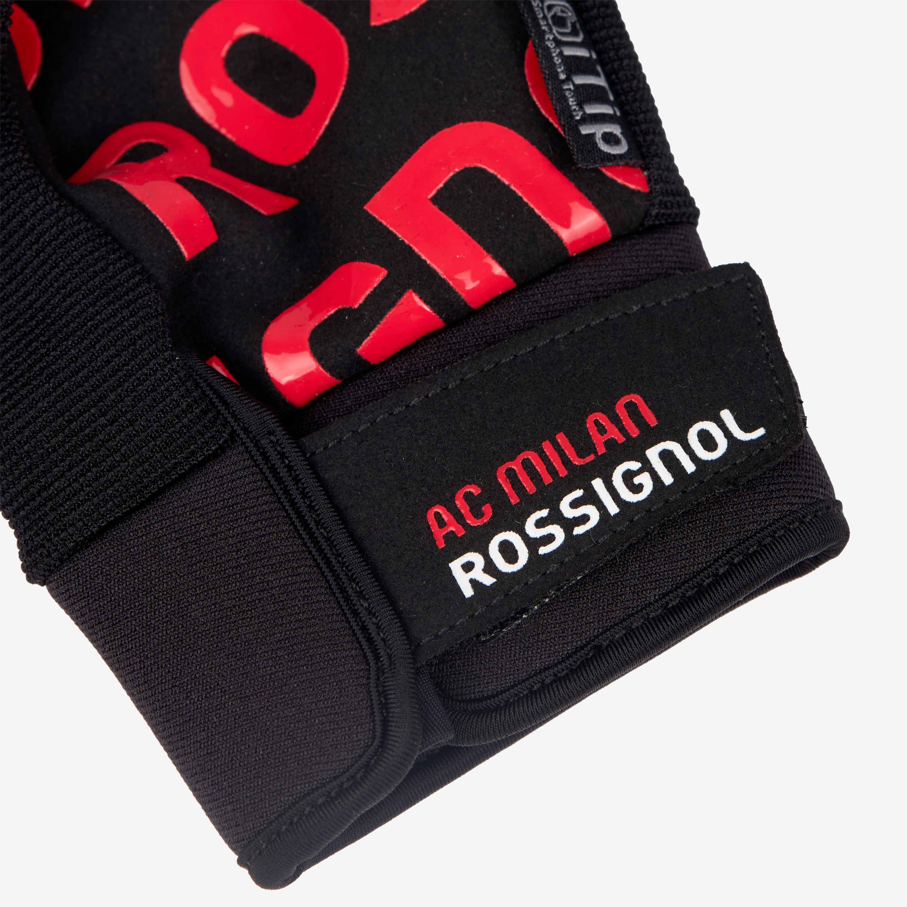 AC Milan Rossignol Pro Gloves guanti sci touch unisex