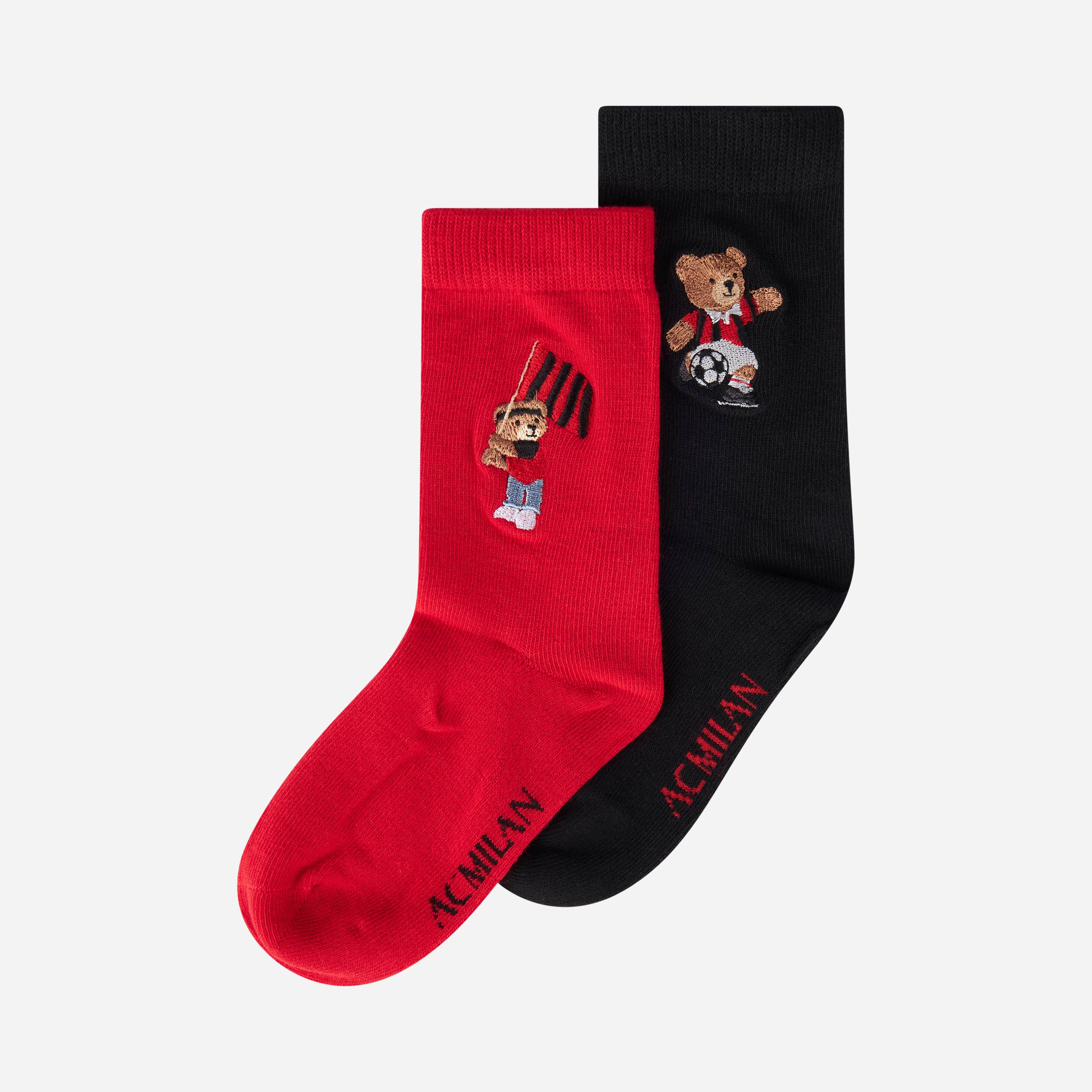 AC Milan Teddy Socks calzini bambino 30 box 2 paia cotone