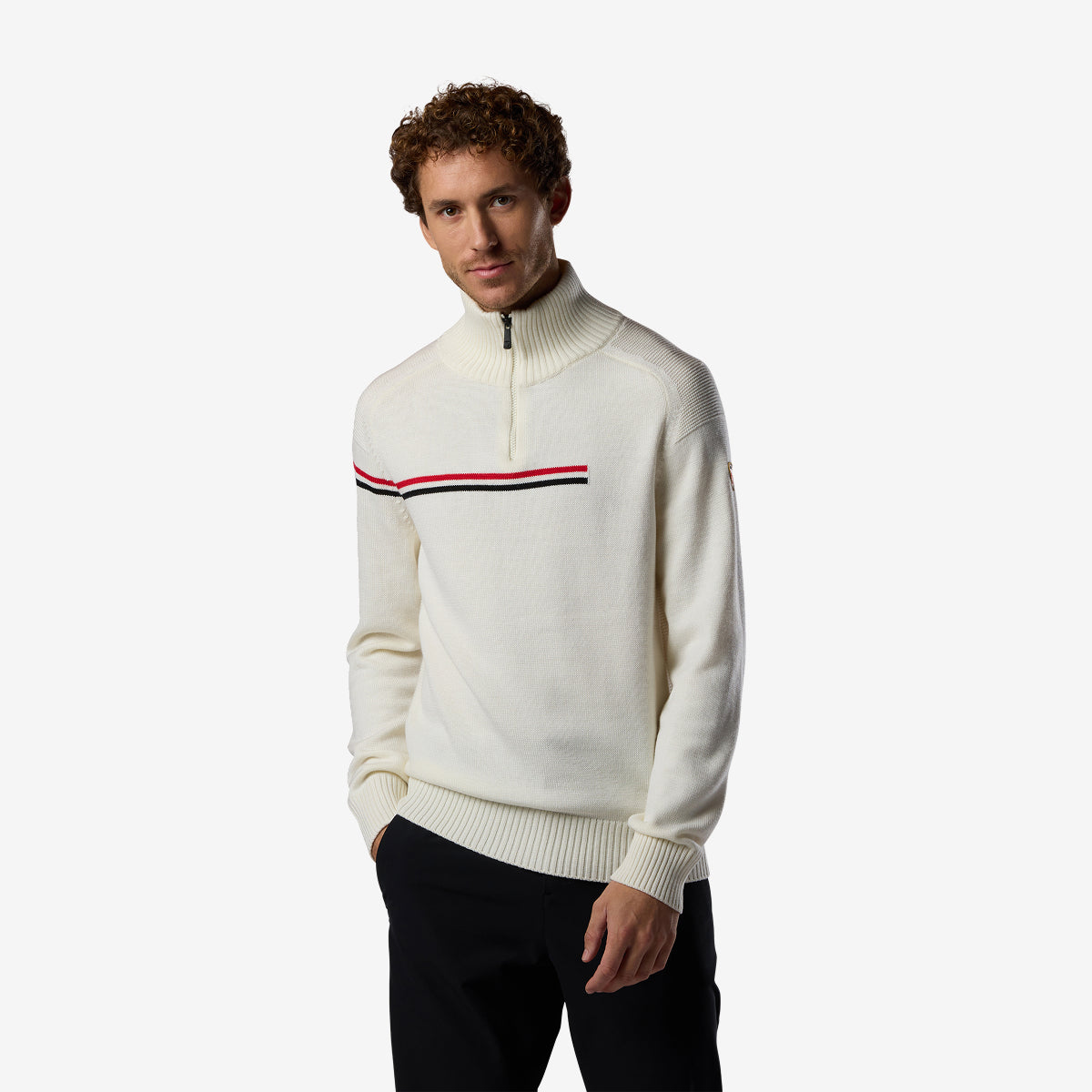 Rossignol x AC Milan Odysseus maglione mezza zip lana merino