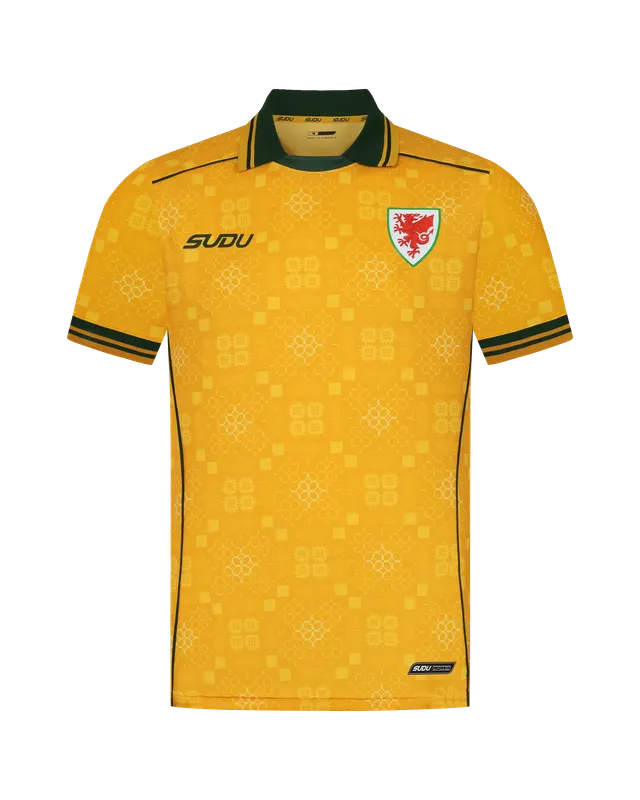 Wales SUDU Away Kit 2026-27 maglia gara pro uomo gialla