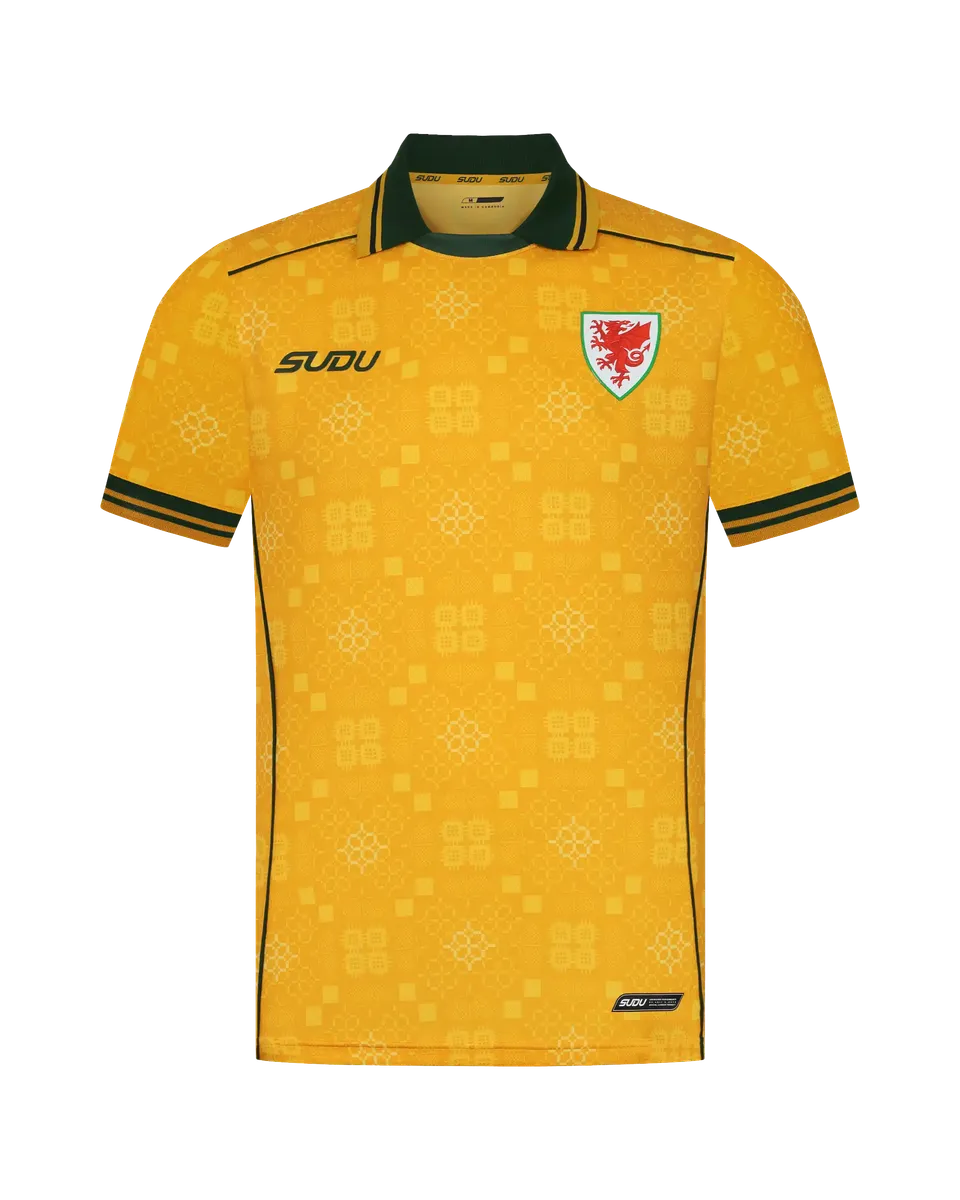 Wales SUDU Away Kit 2026-27 maglia gara pro uomo gialla